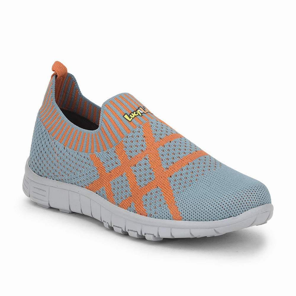 Lucy & Luke (Blue) Sports Non Lacing Walking Shoes For Kids 2123-21 By Liberty