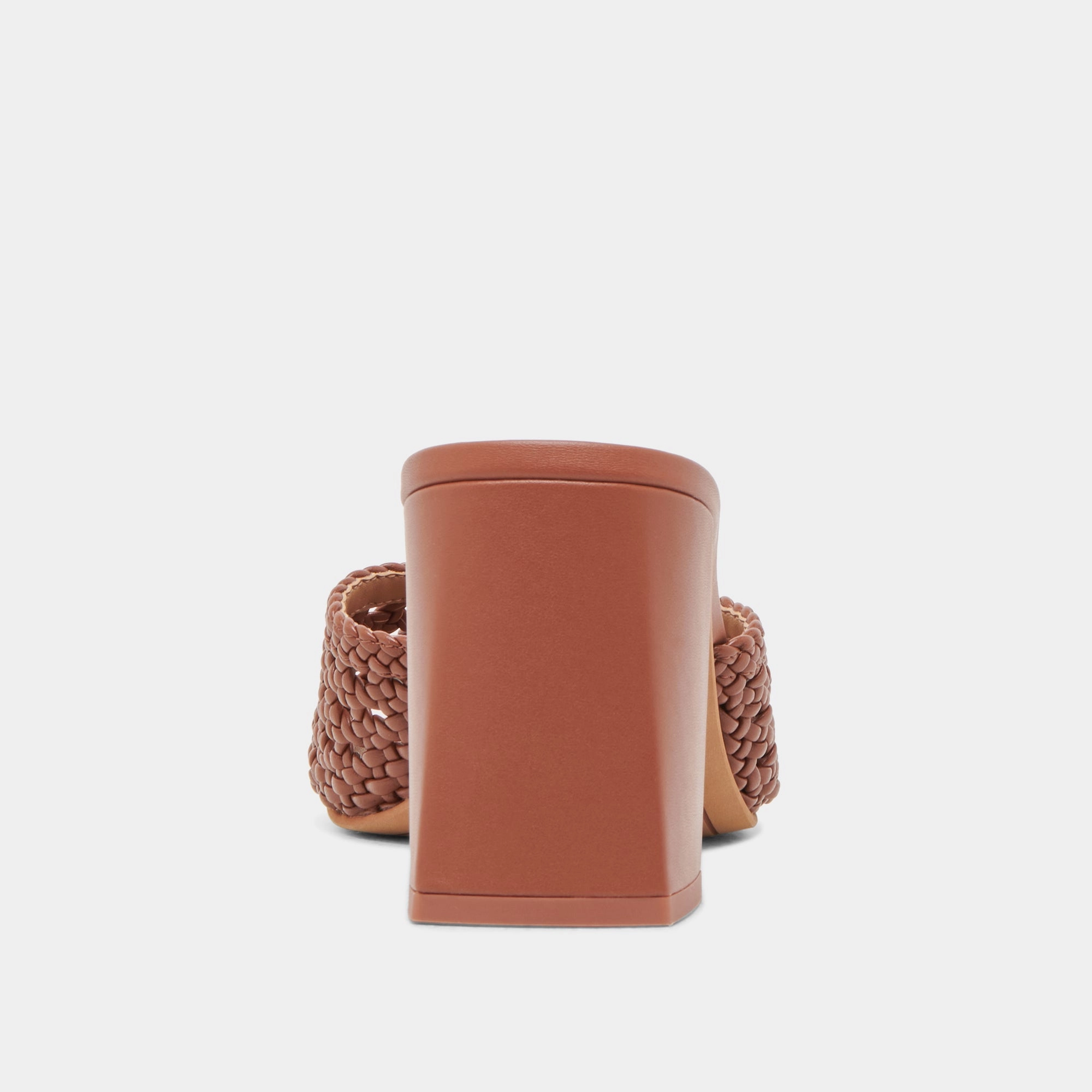 MARGOE HEELS COGNAC WOVEN STELLA