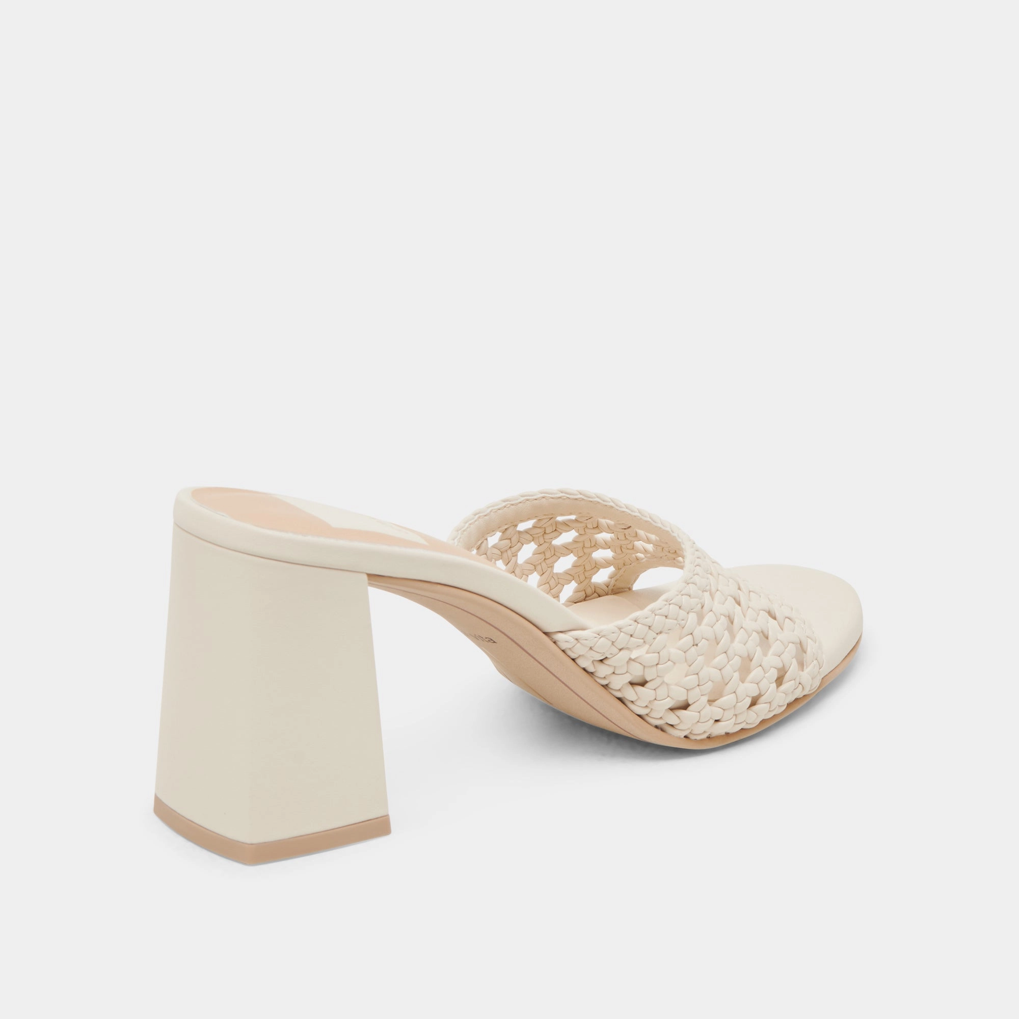 MARGOE HEELS CREME WOVEN STELLA