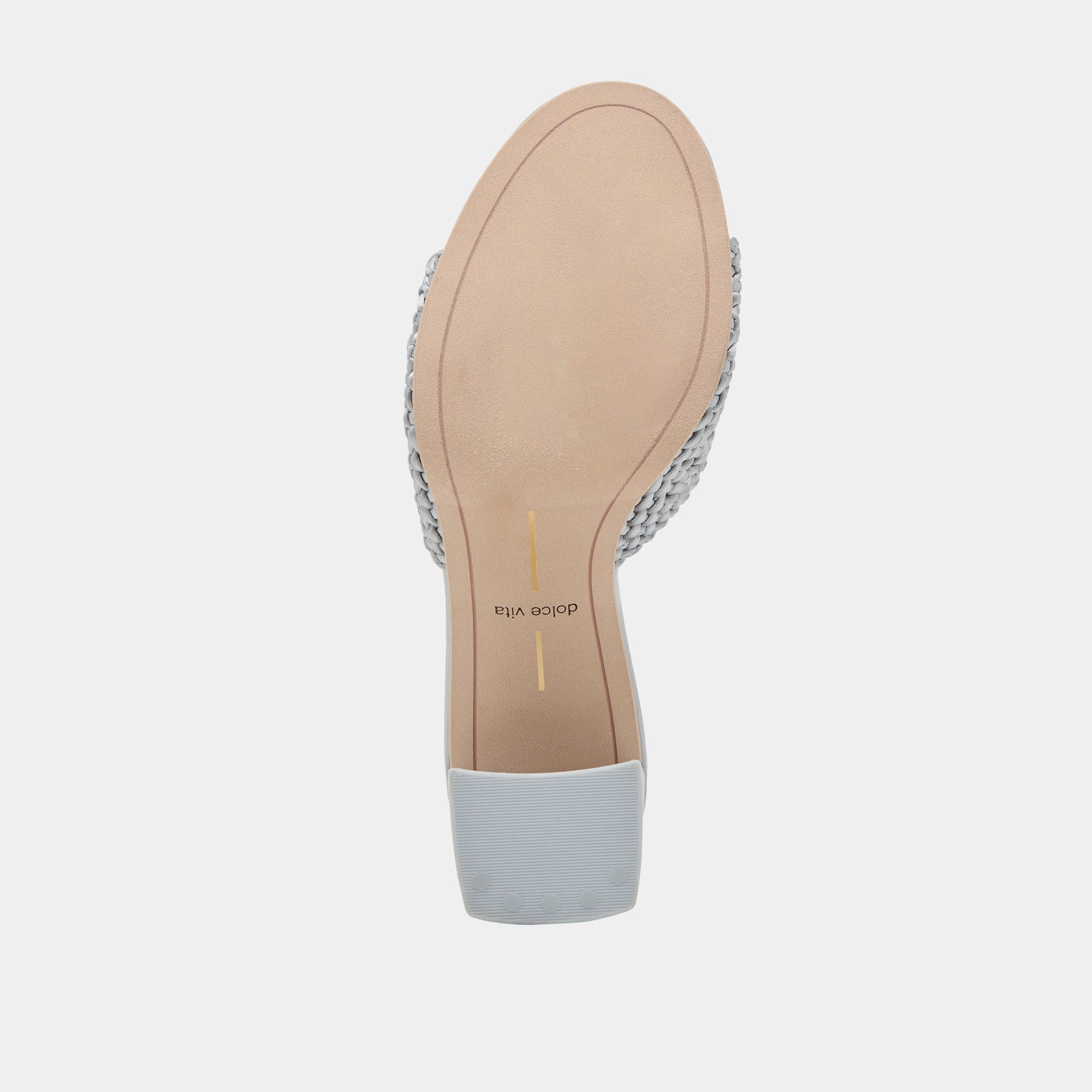 MARGOE HEELS LIGHT BLUE WOVEN SATIN