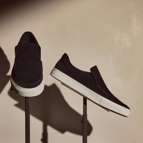 Men's Coastal Suede Slip On - Black