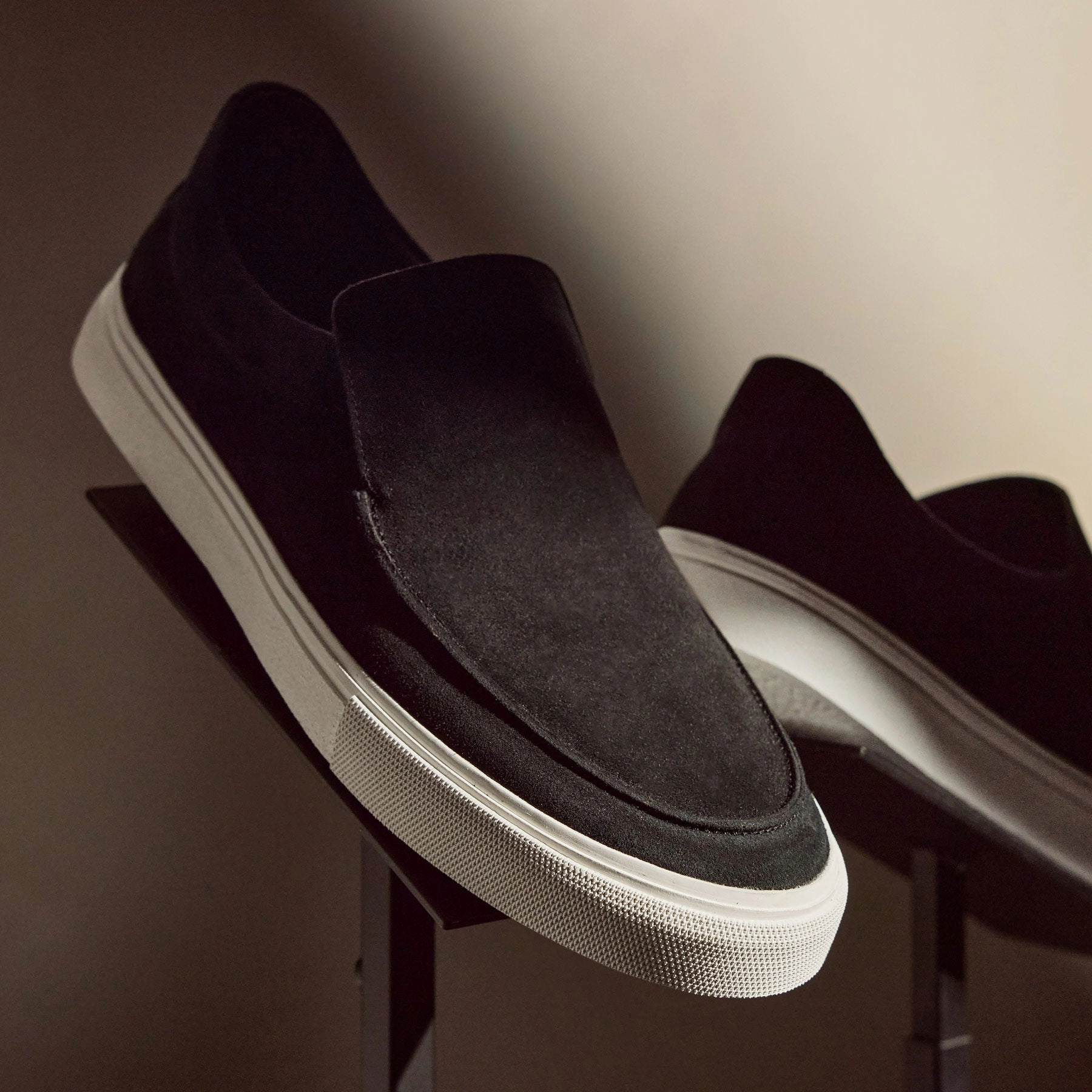 Men's Coastal Suede Slip On - Black