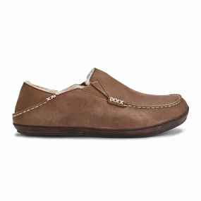Moloā Slipper - Toffee / Dark Wood