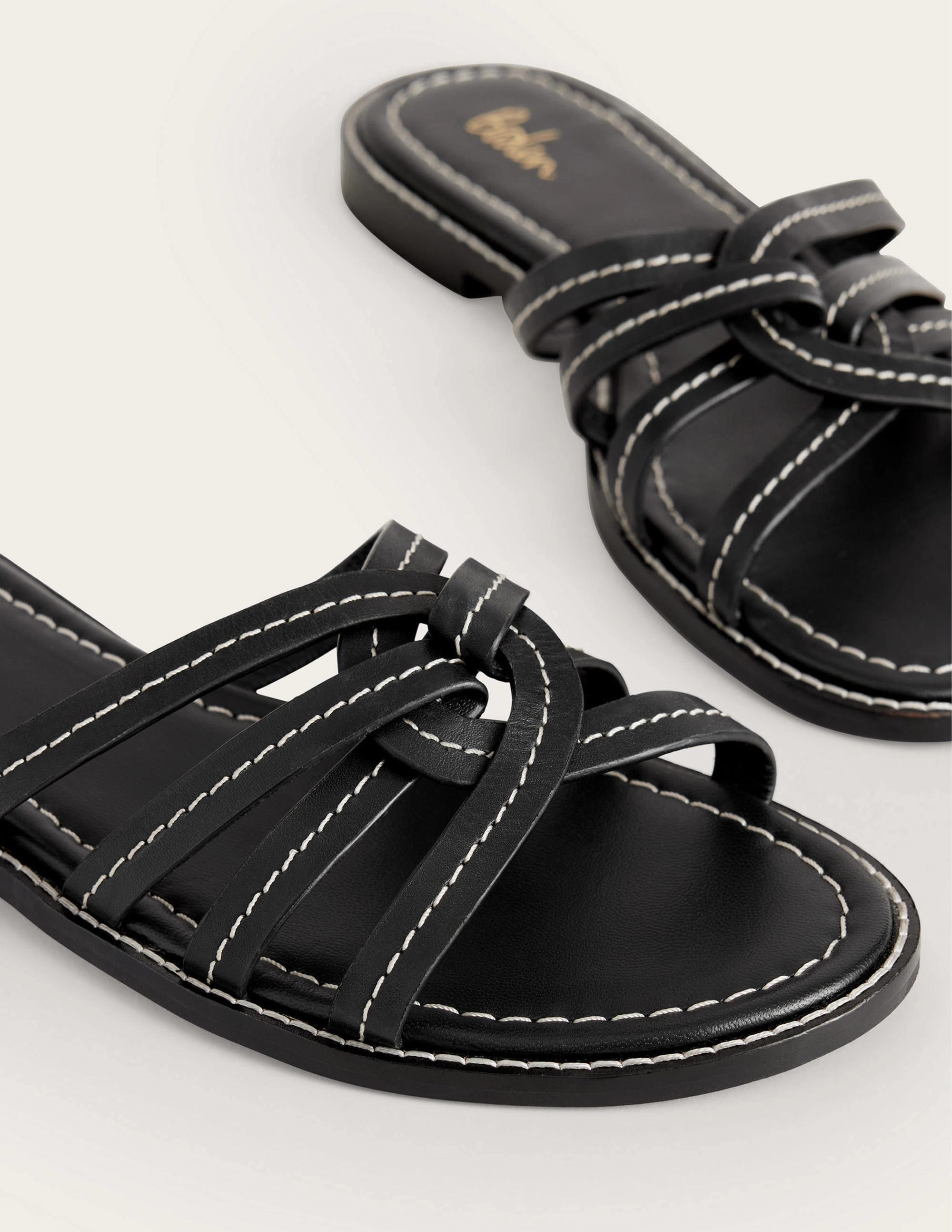 Multi Strap Sliders-Black