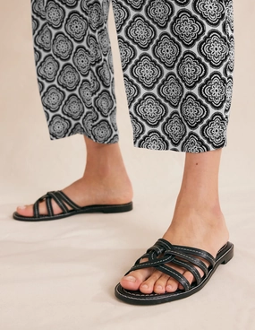 Multi Strap Sliders-Black