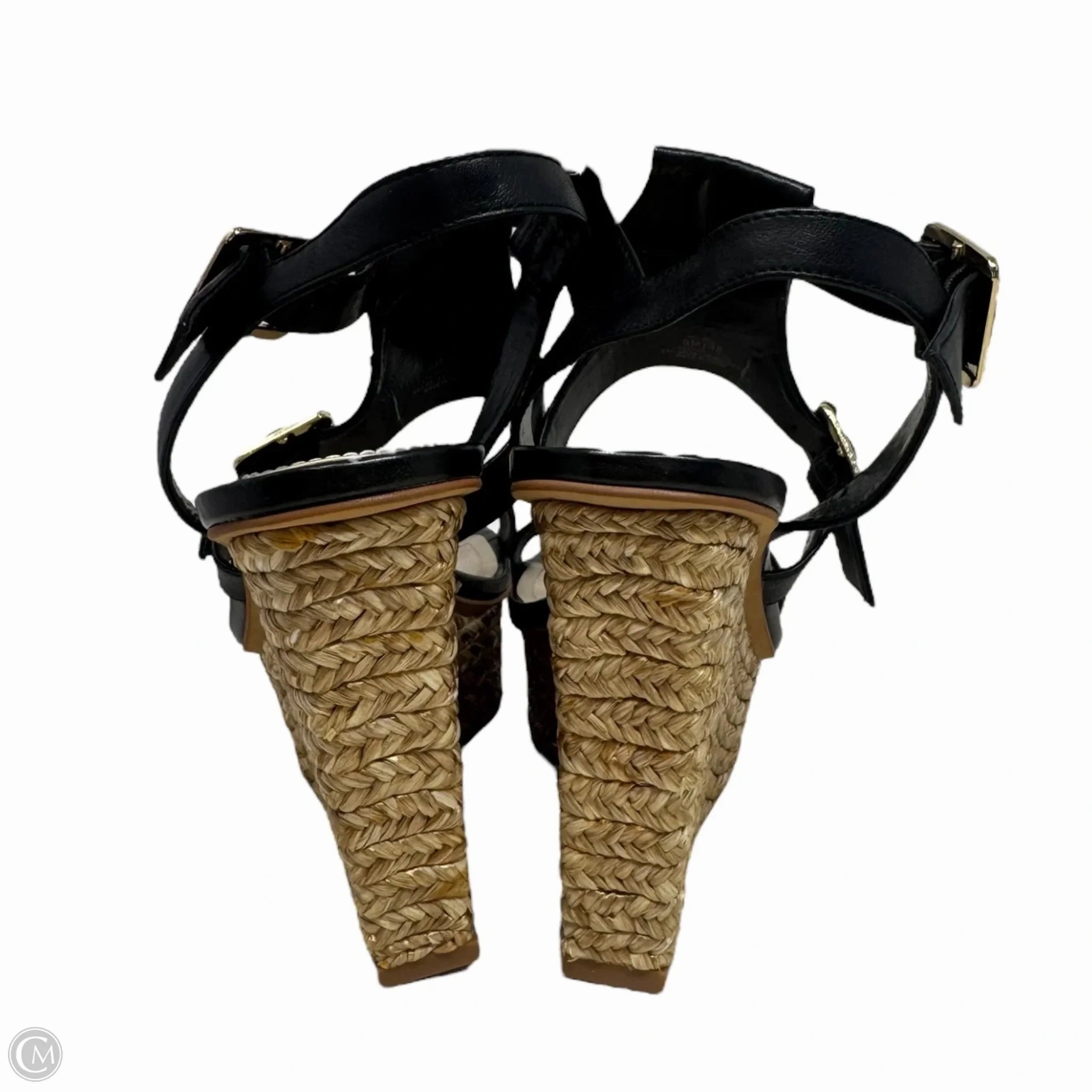 Noli Espadrille Wedge Sandals By Vince Camuto In Black, Size: 8