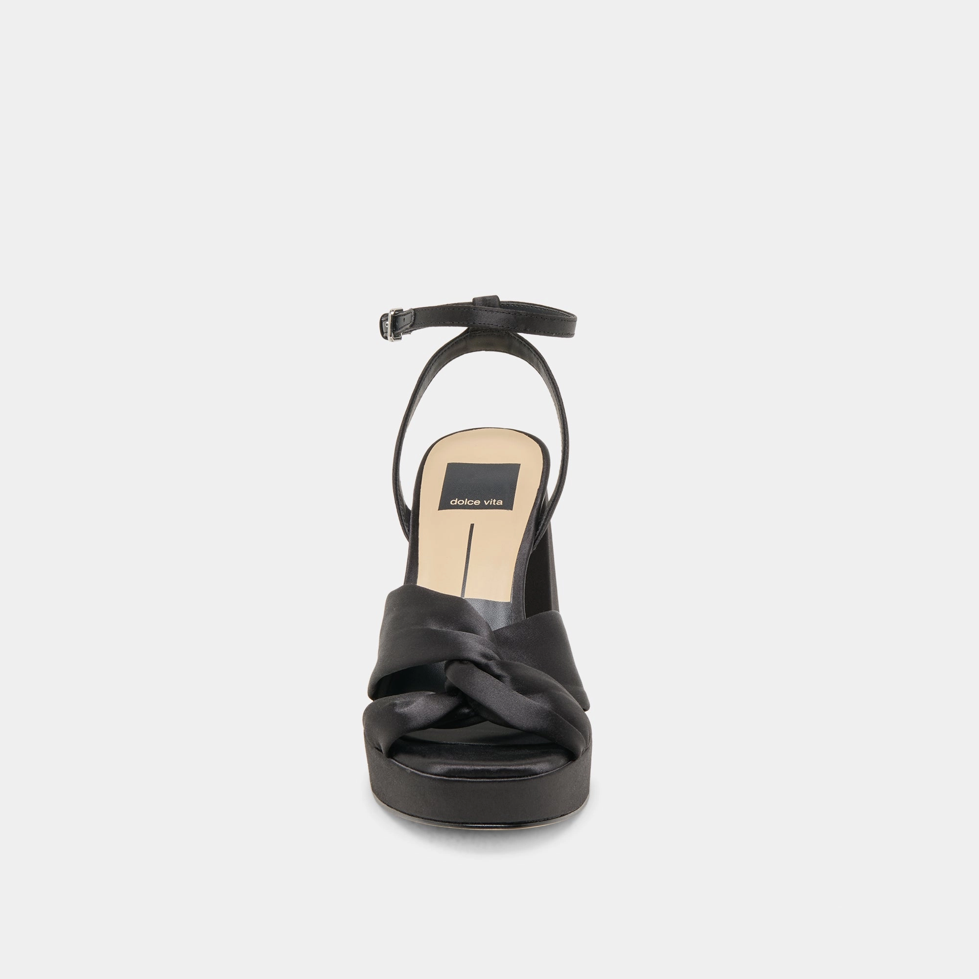 PARLO HEELS ONYX SATIN