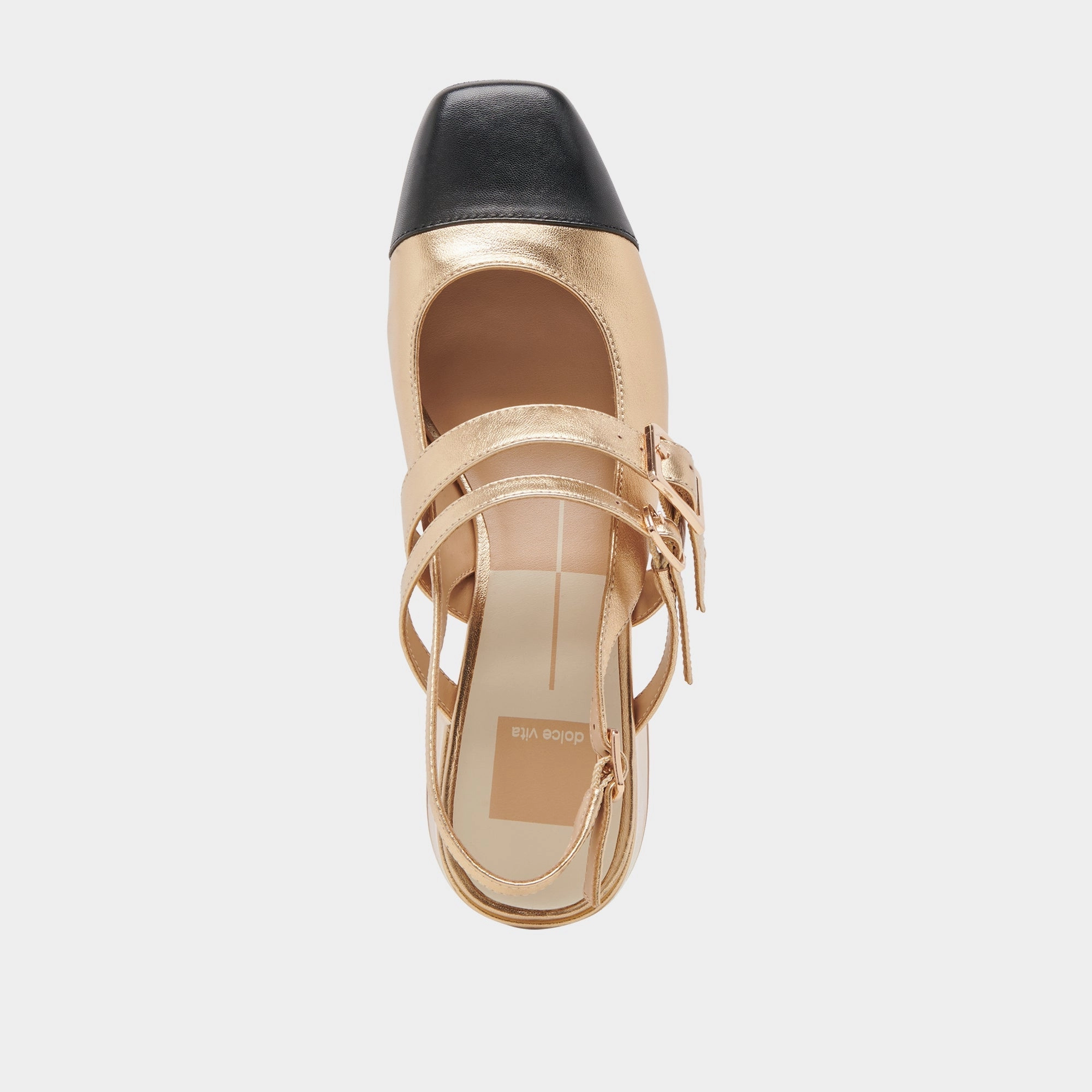 PATZY HEELS GOLD MULTI LEATHER - re:vita
