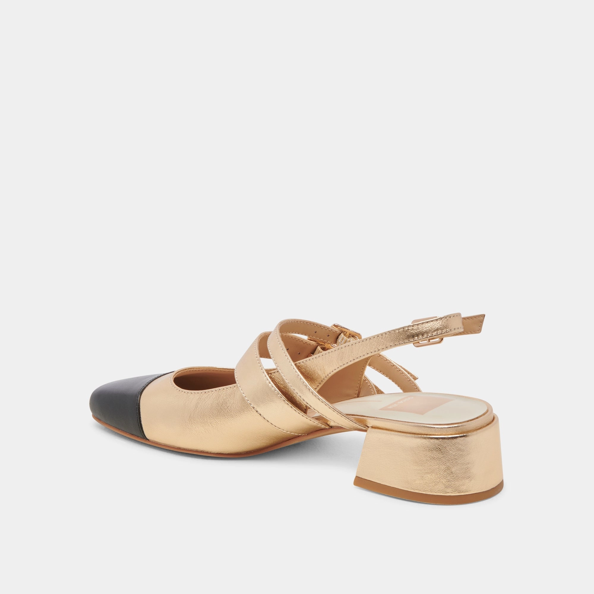 PATZY HEELS GOLD MULTI LEATHER - re:vita
