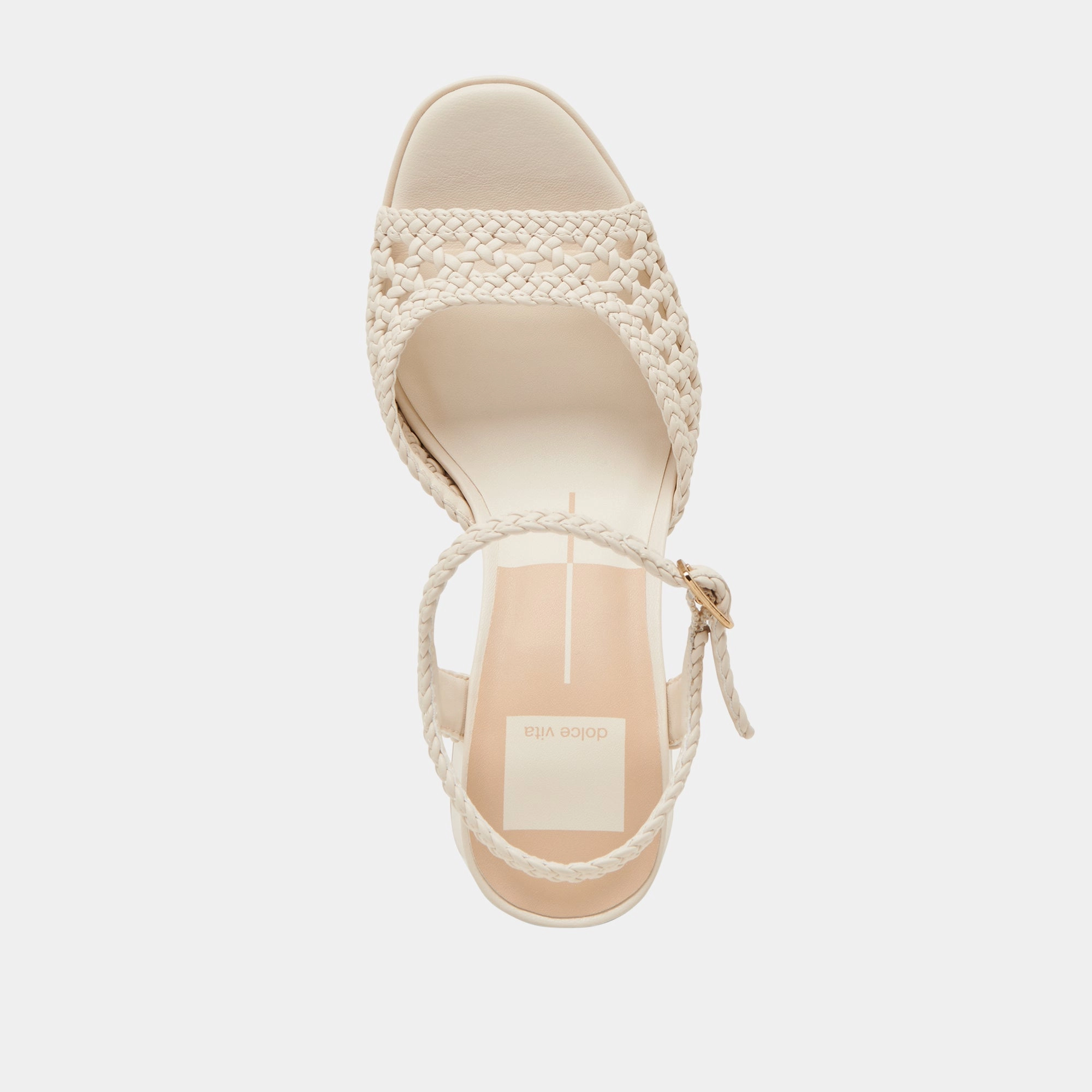 PEYTEN WIDE HEELS CREME WOVEN STELLA