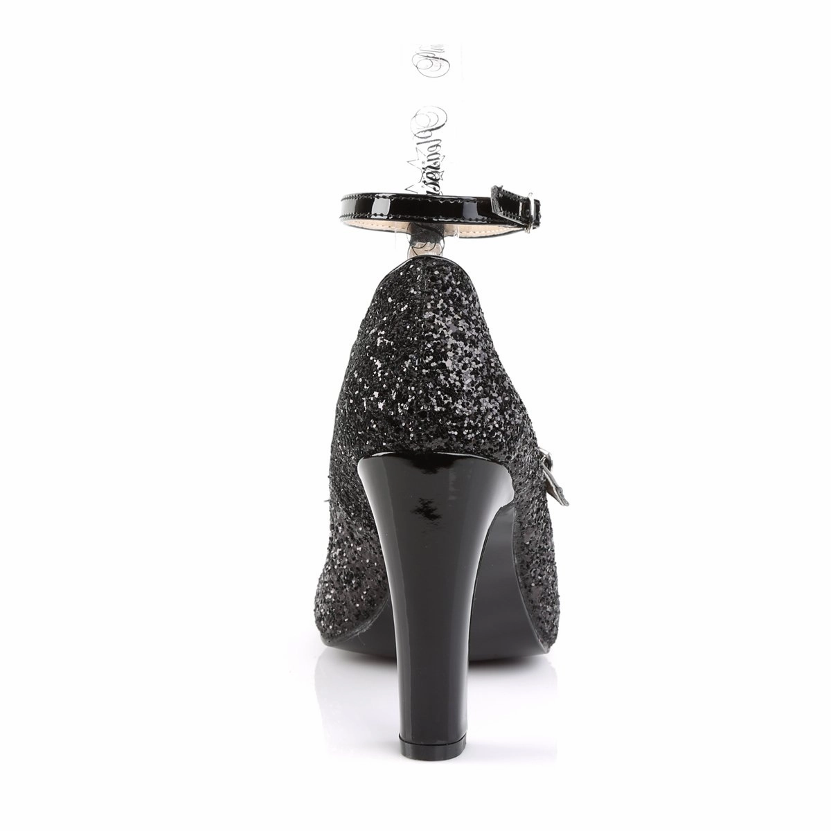 Pleaser Pink Label Queen-01-Black-Size 10-Clearance