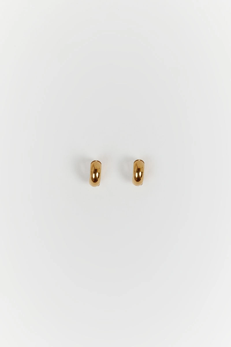 PORTER MINI MARGOT GOLD HOOP EARRINGS
