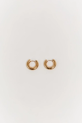 PORTER MINI MARGOT GOLD HOOP EARRINGS