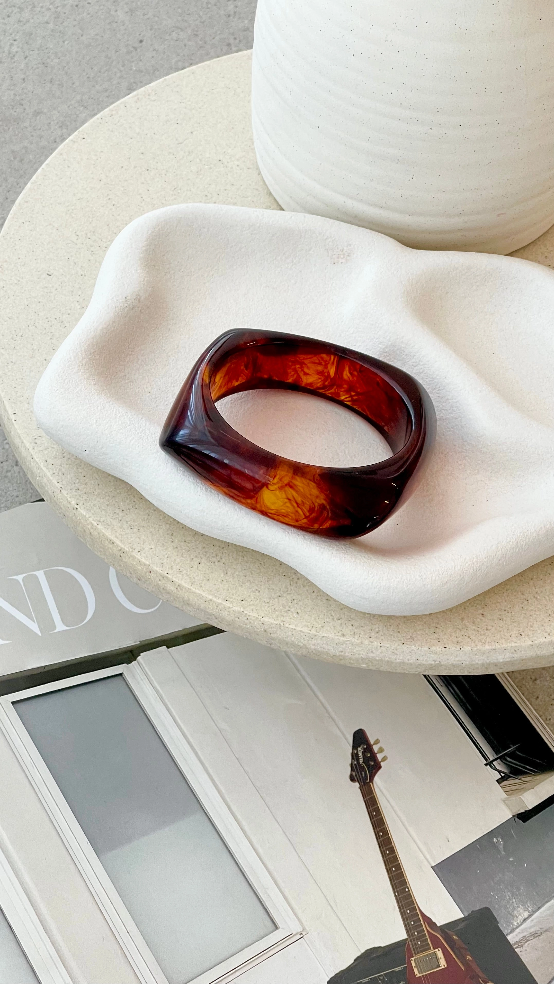 Salazar Bangle - Rum Resin