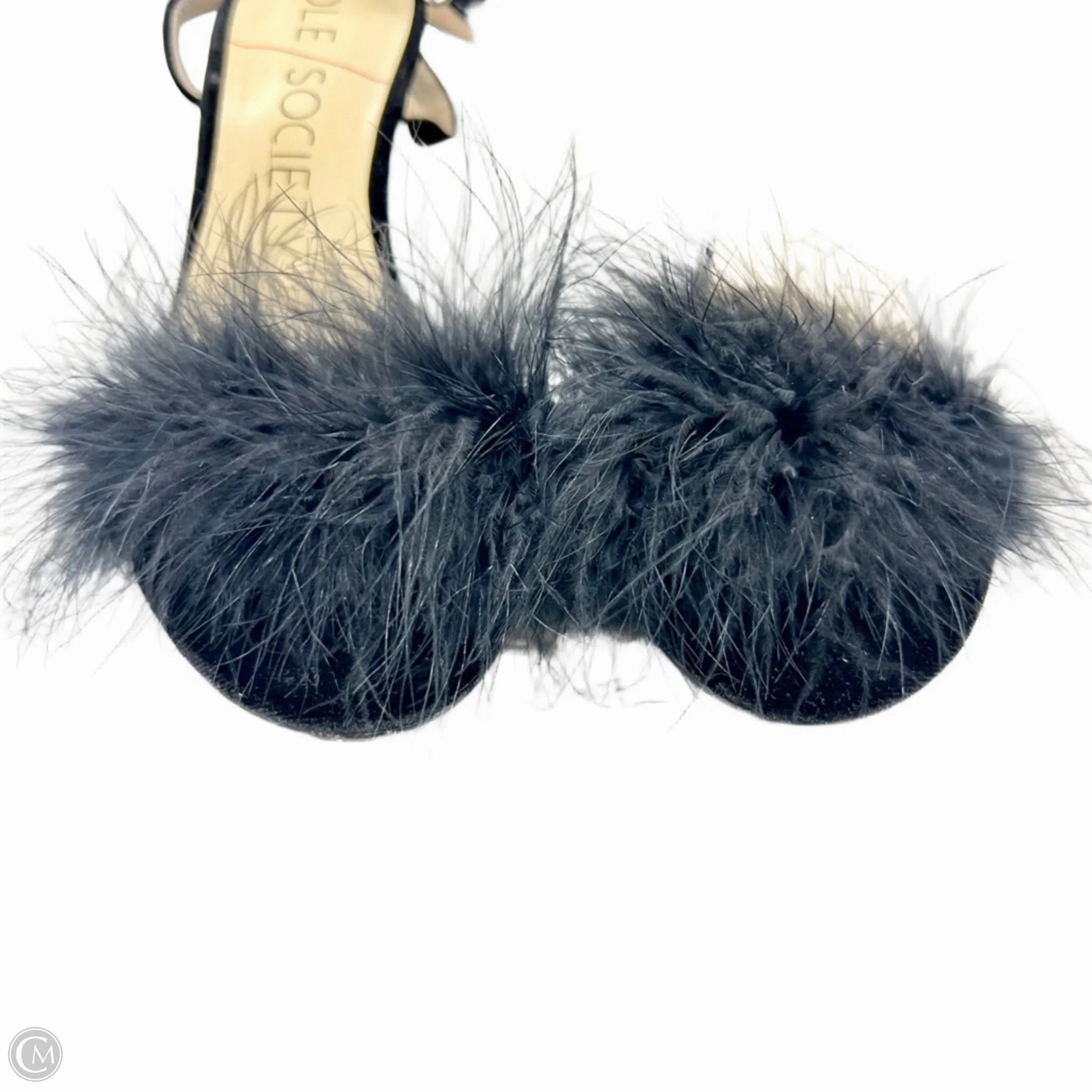 Sandals Heels Kitten By Sole Society In Black, Size: 8