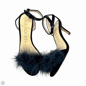 Sandals Heels Kitten By Sole Society In Black, Size: 8