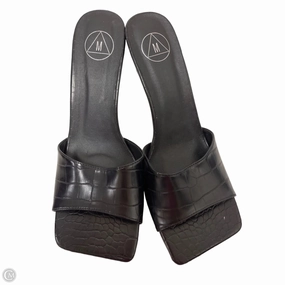 Sandals Heels Stiletto By Clothes Mentor In Black, Size: 7