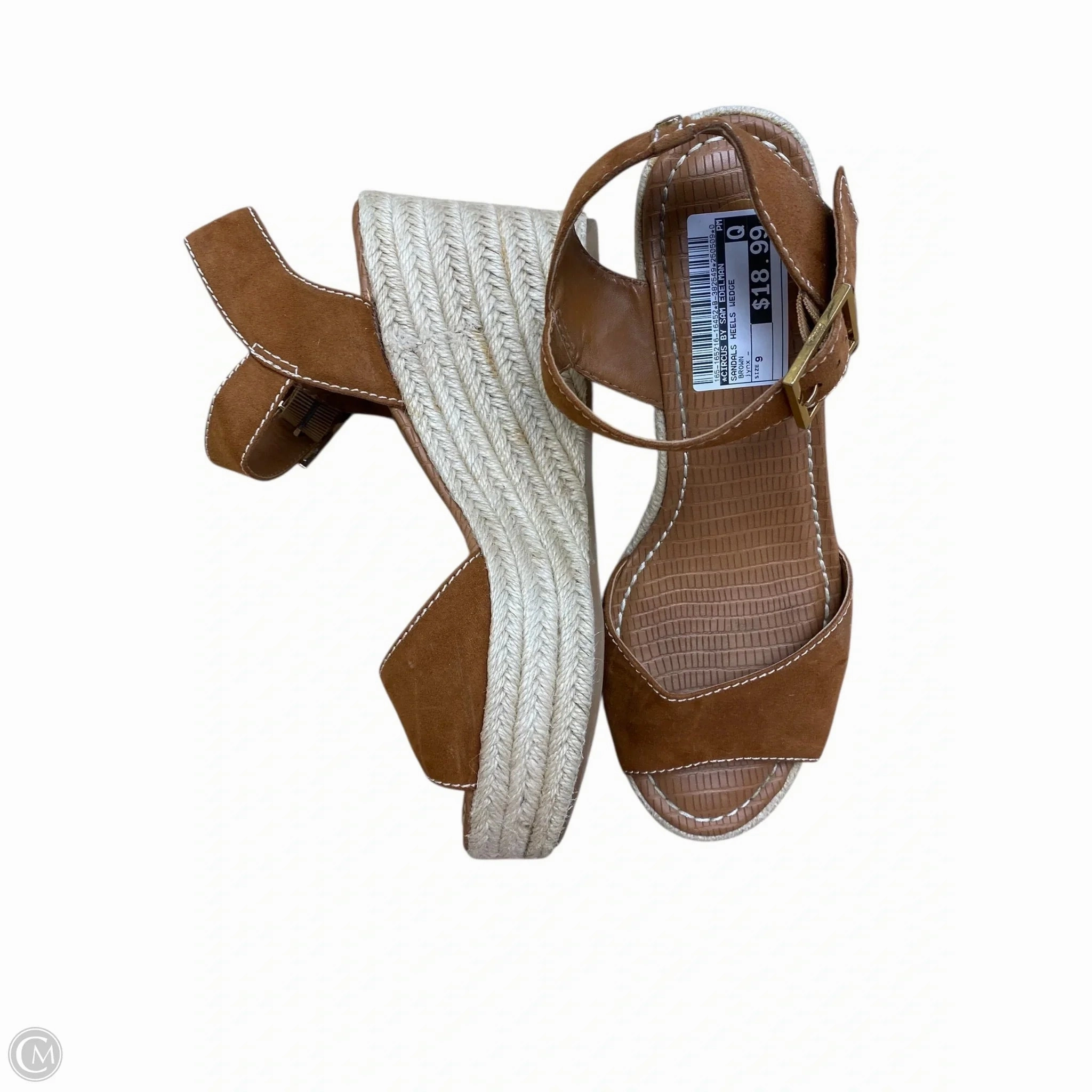 Sandals Heels Wedge By Circus By Sam Edelman In Brown, Size: 9
