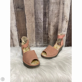 Sandals Heels Wedge By Fly London In Pink, Size: 7