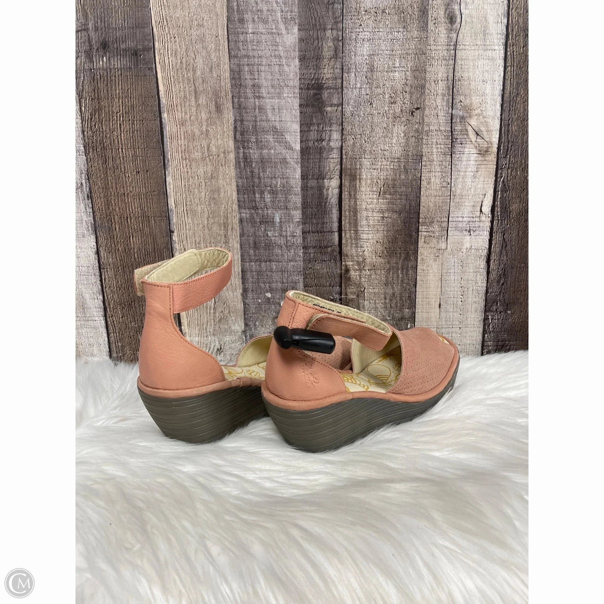 Sandals Heels Wedge By Fly London In Pink, Size: 7