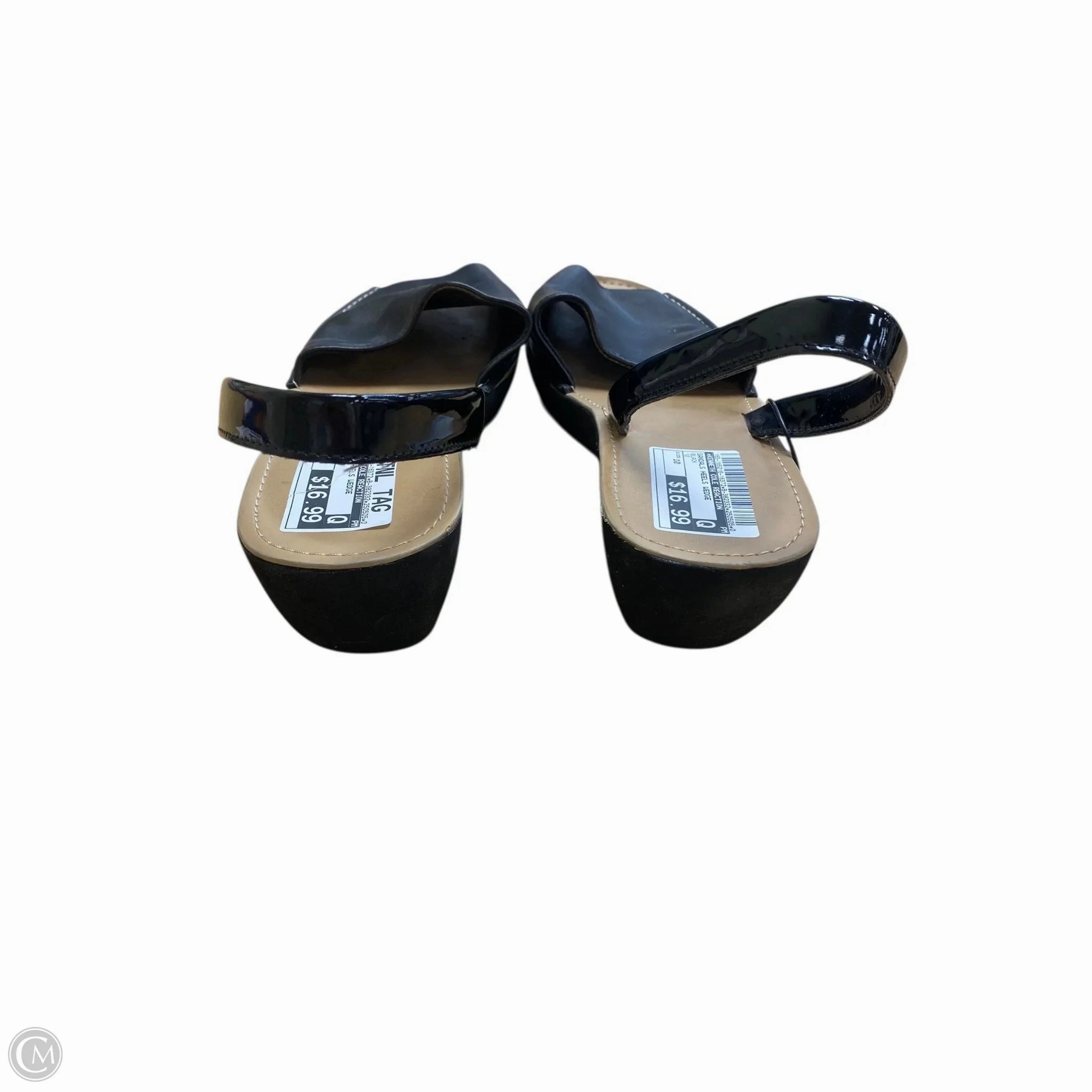 Sandals Heels Wedge By Kenneth Cole Reaction In Black, Size: 10