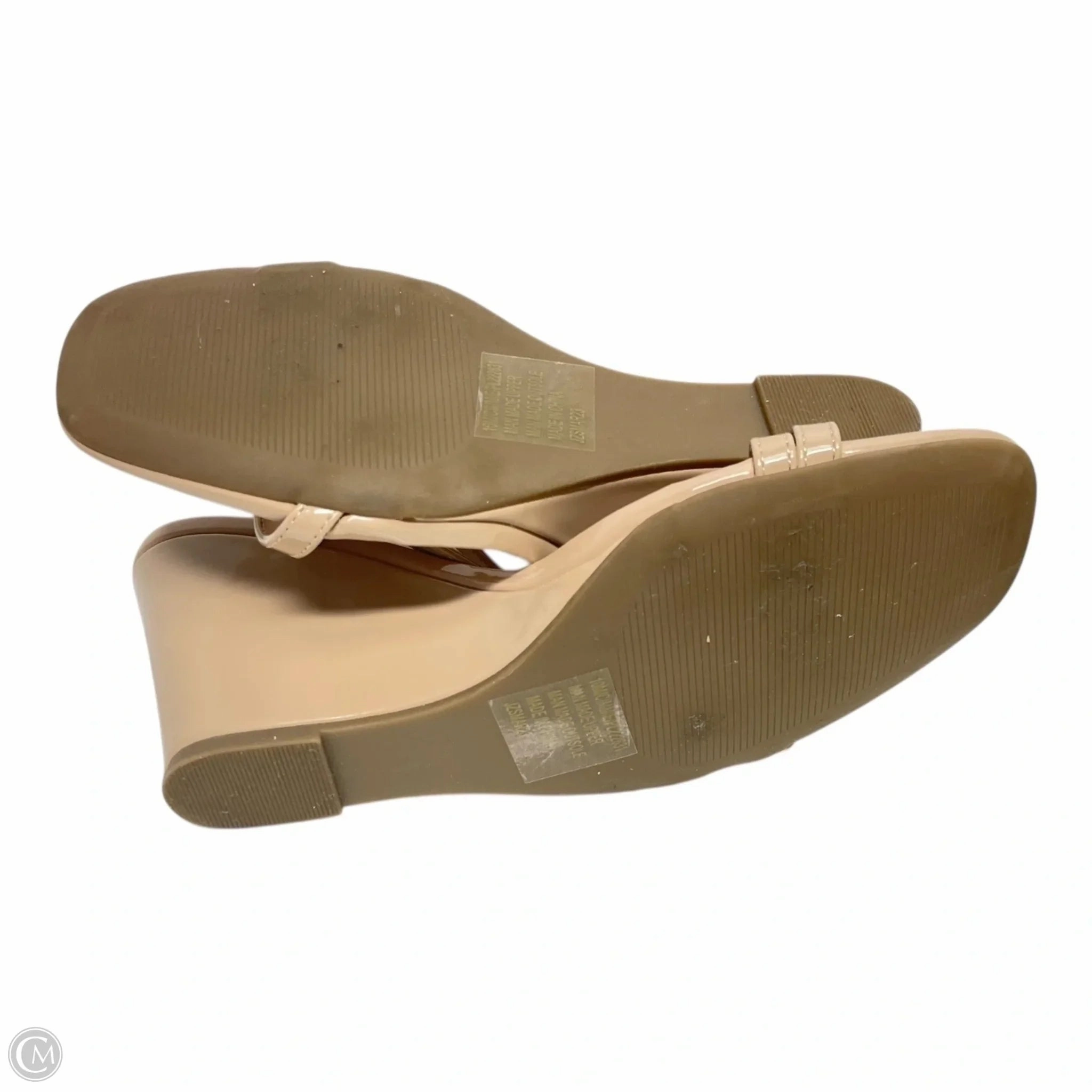 Sandals Heels Wedge By Sincerely Jules In Tan, Size: 10