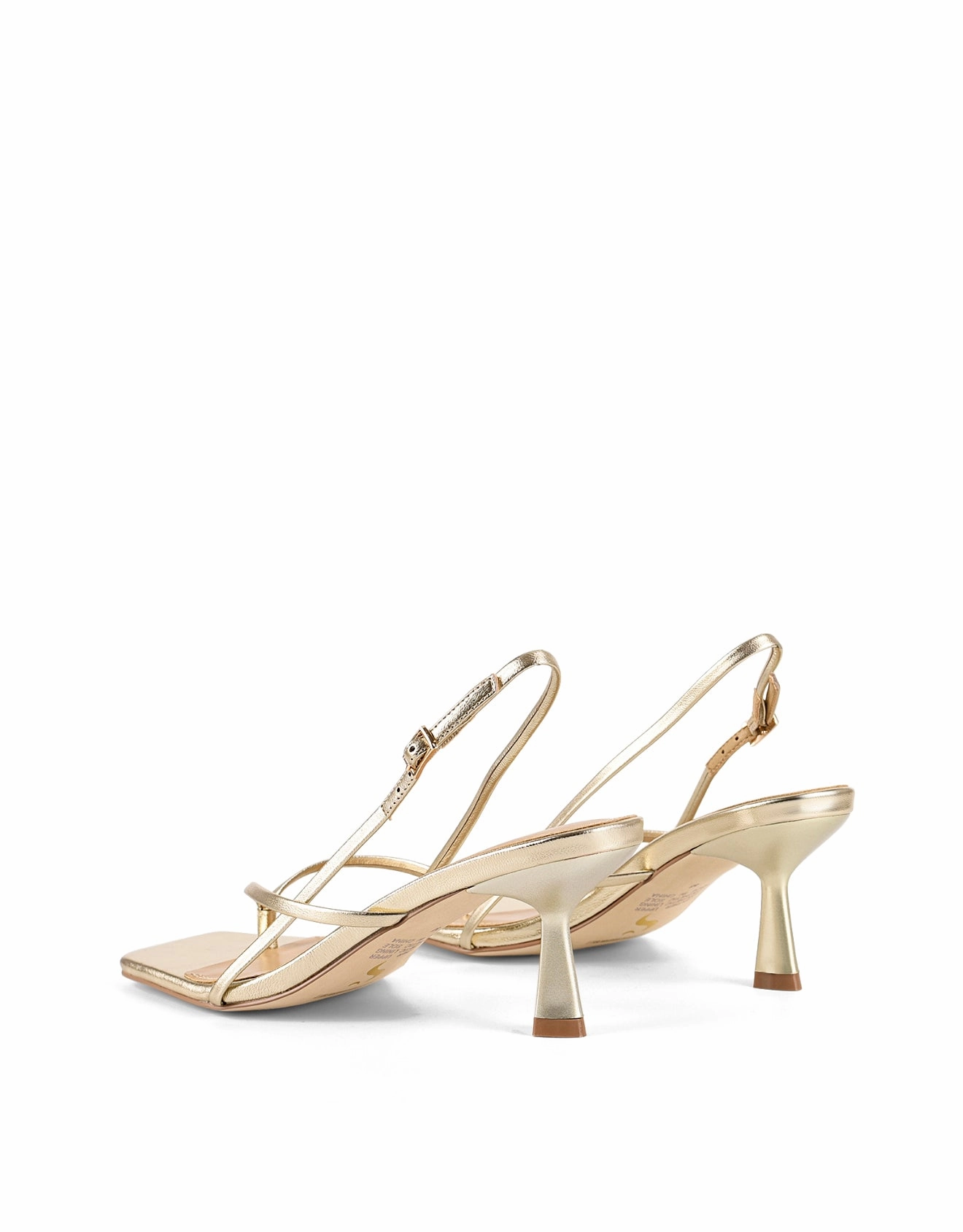 Santorini Strappy Thong Sandal - Gold Metallic Leather