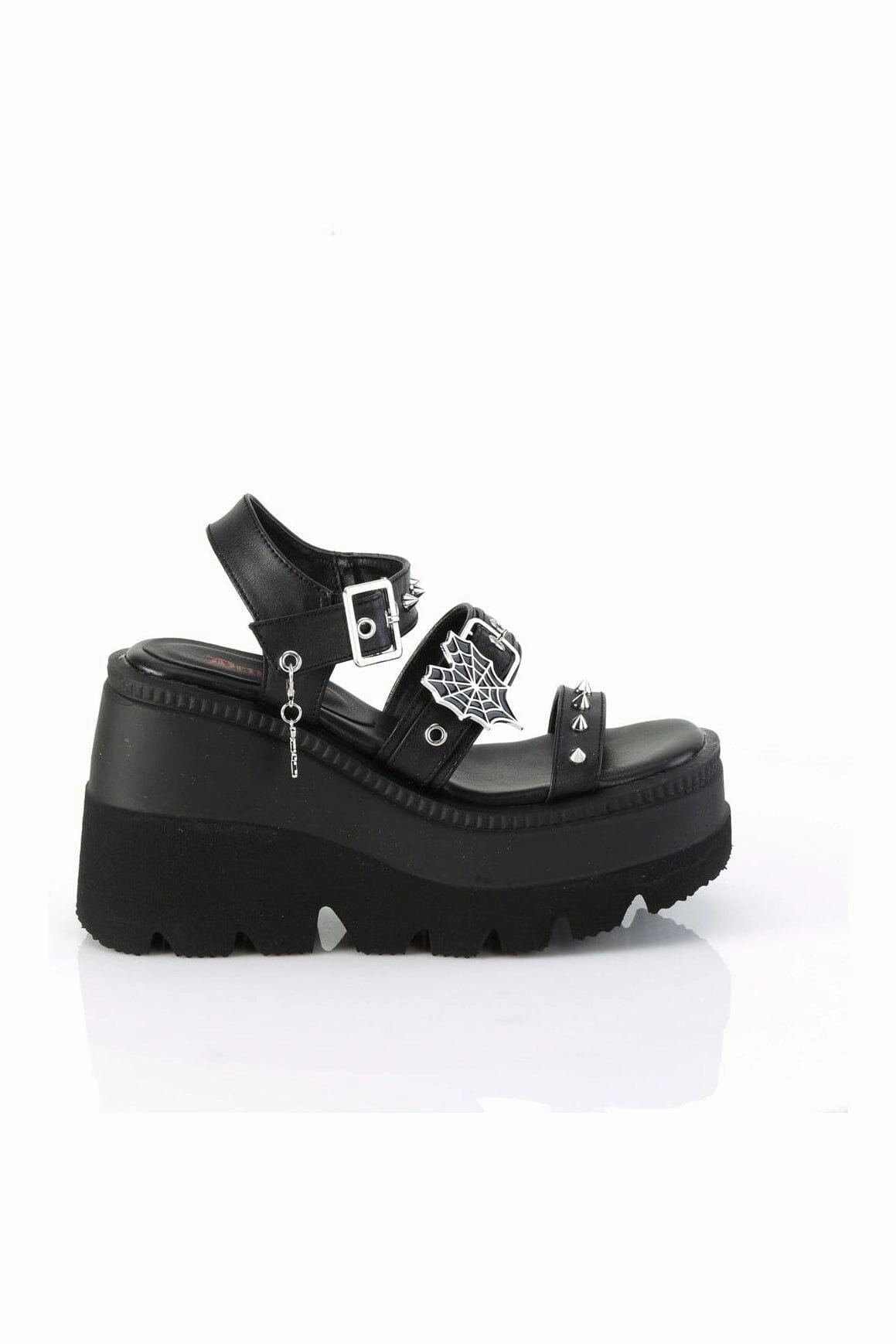 SHAKER-13 Black Vegan Leather Sandal
