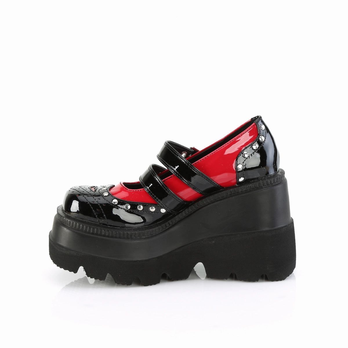 SHAKER-27  Black-Red Patent