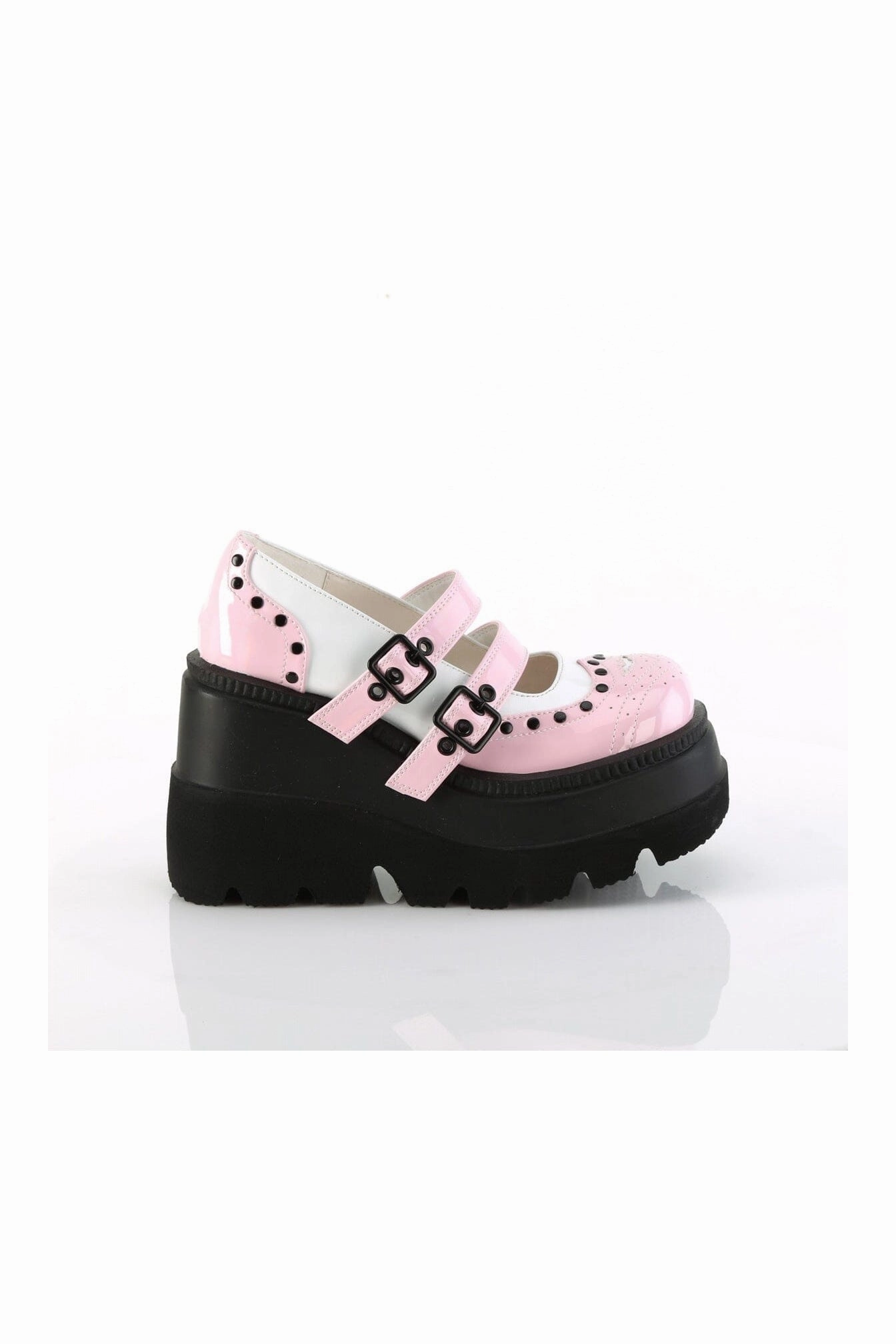 SHAKER-27 Pink Patent Mary Janes