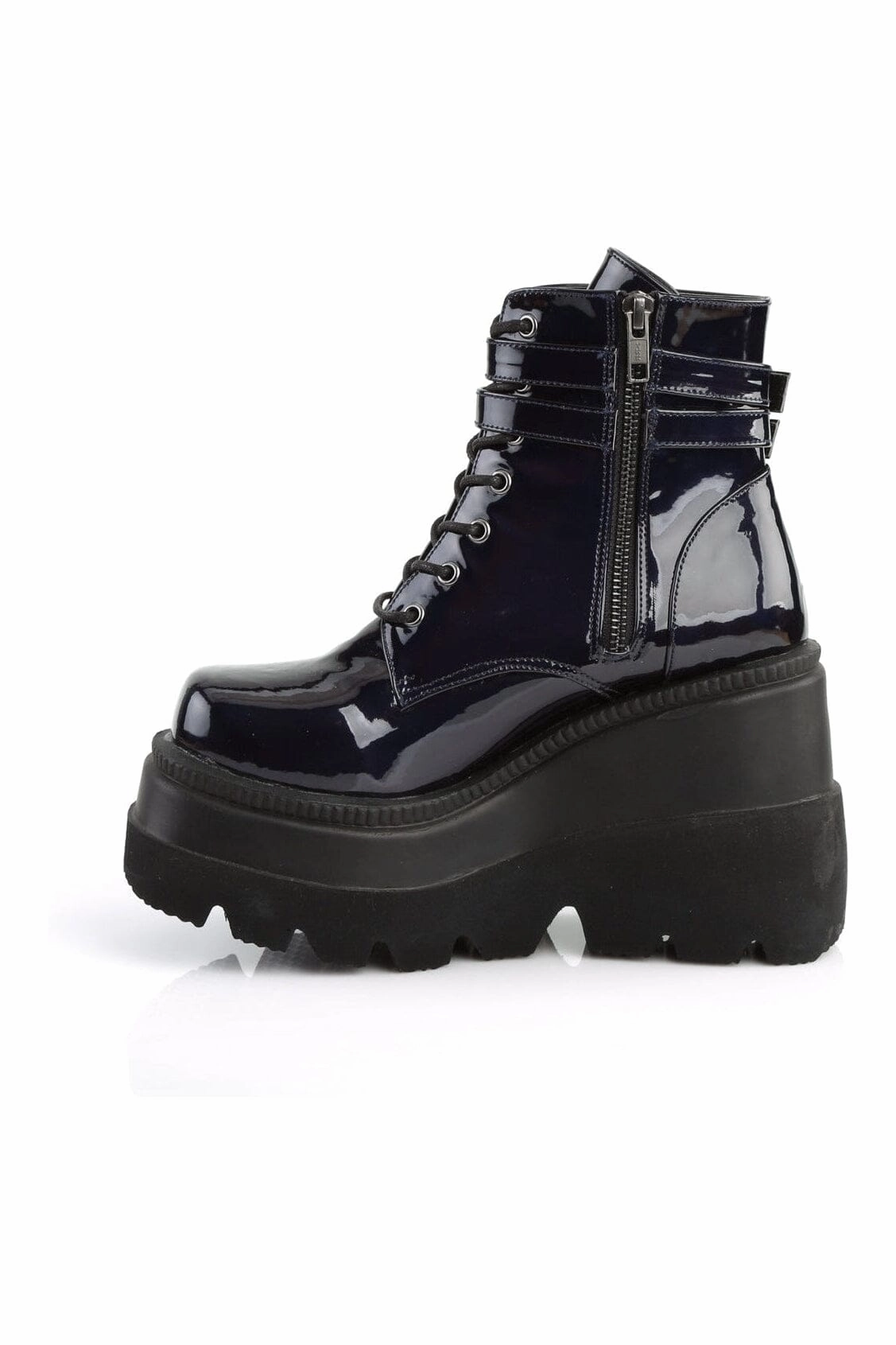 SHAKER-52 Black Hologram Ankle Boot