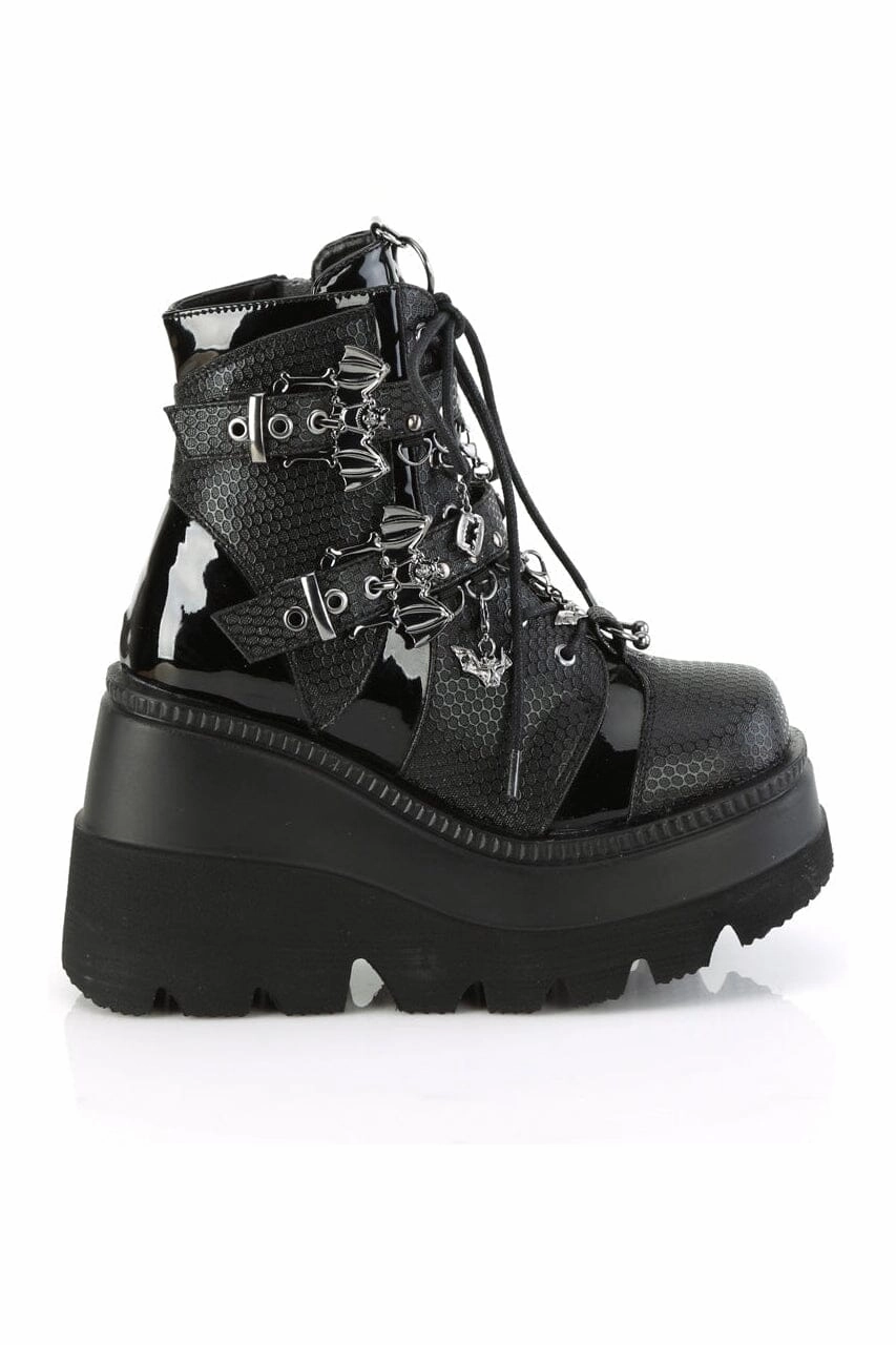 SHAKER-66 Black Vegan Leather Ankle Boot