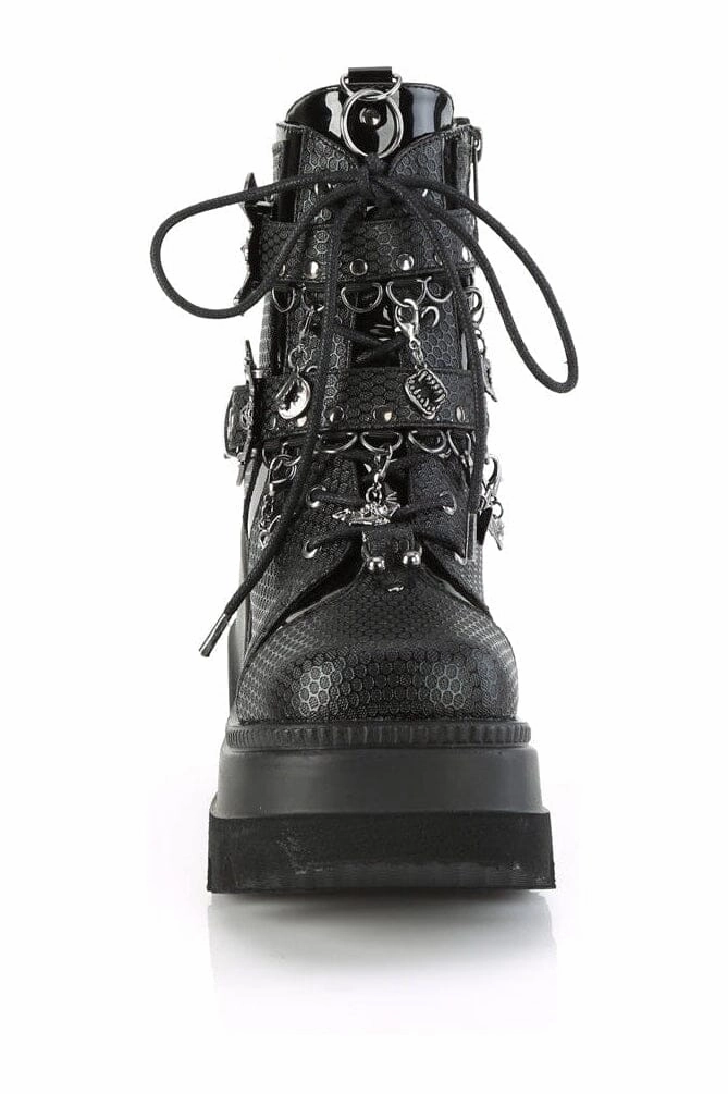 SHAKER-66 Black Vegan Leather Ankle Boot