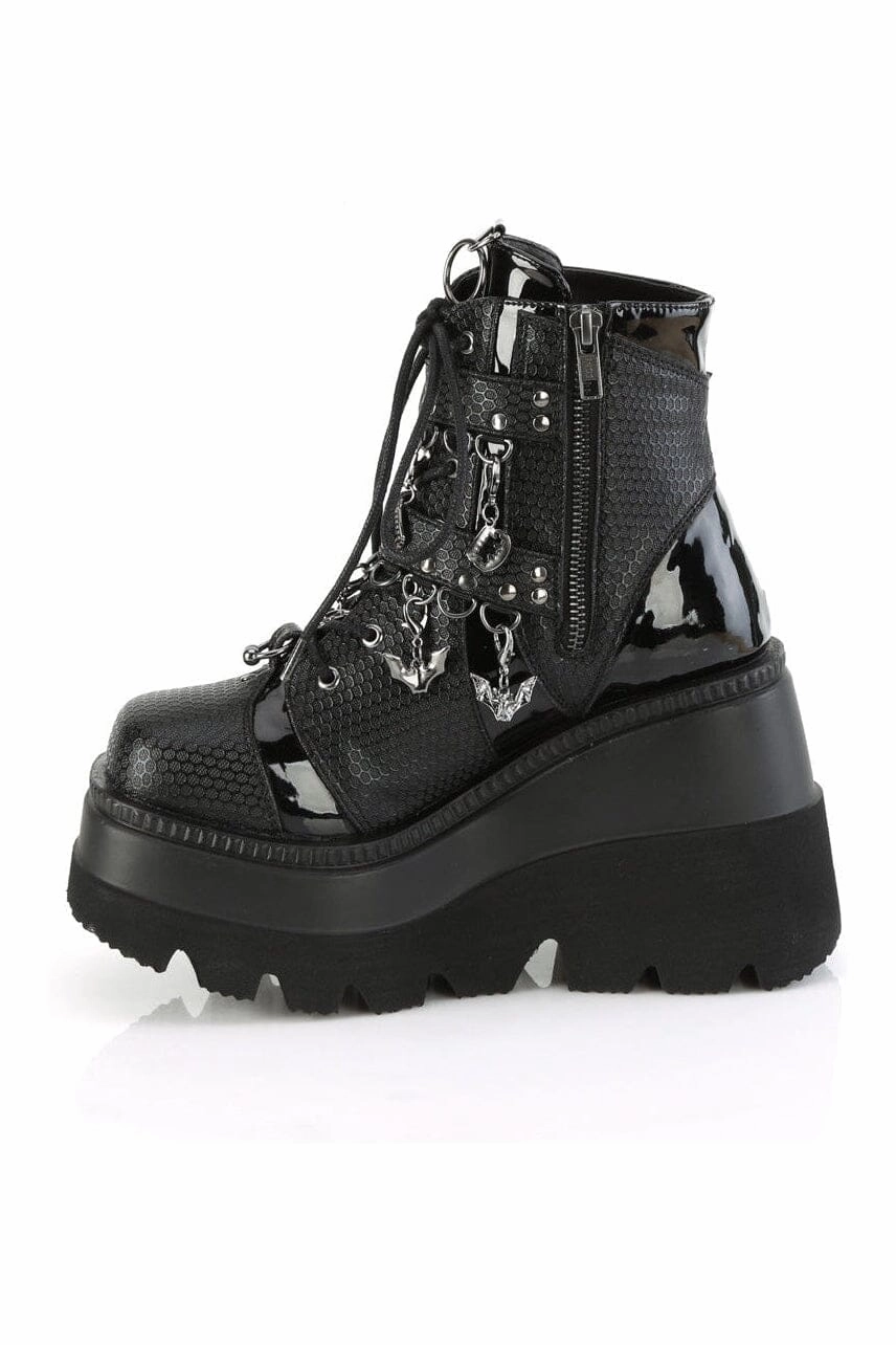 SHAKER-66 Black Vegan Leather Ankle Boot