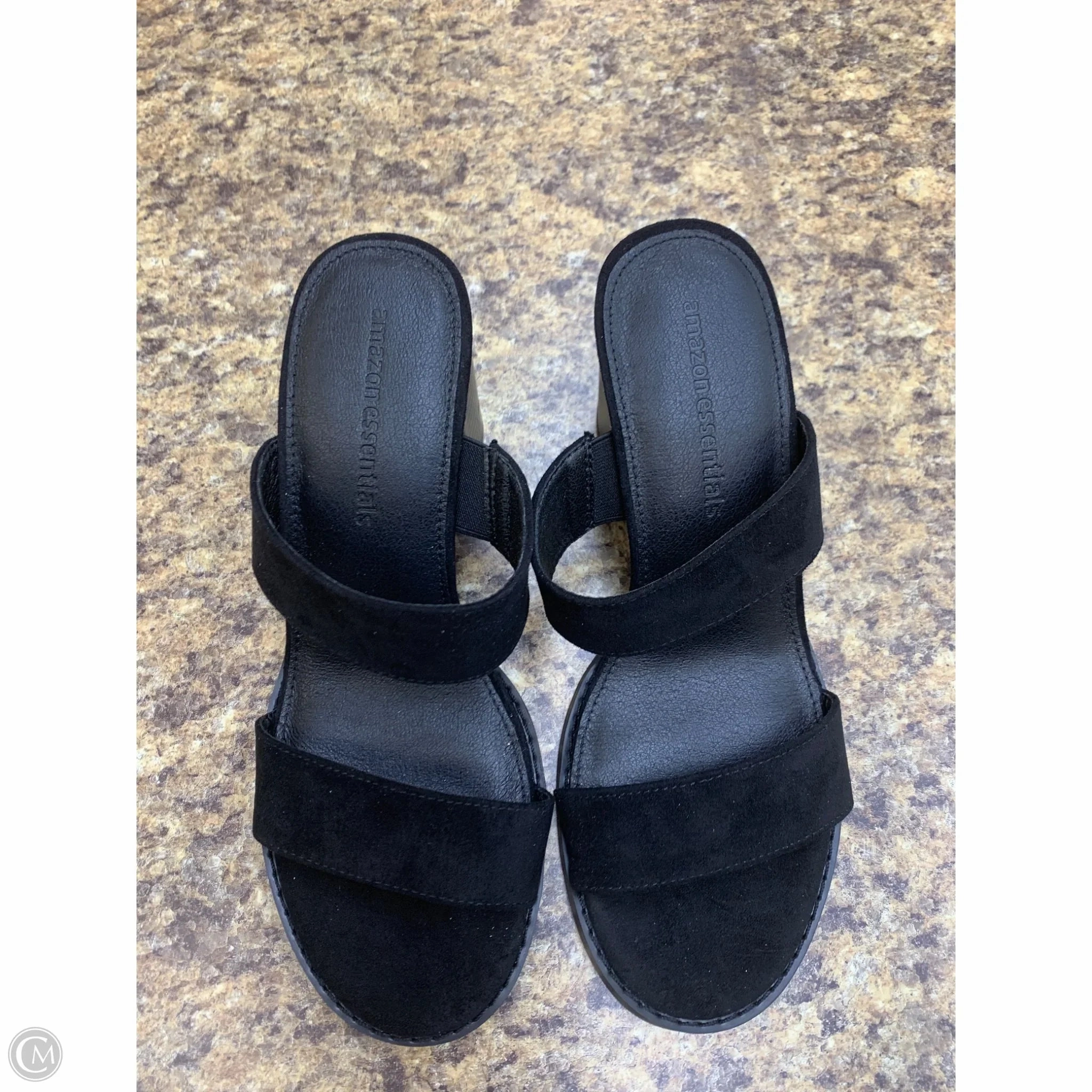 Shoes Heels Block By Amazon Essentials In Black, Size: 6.5