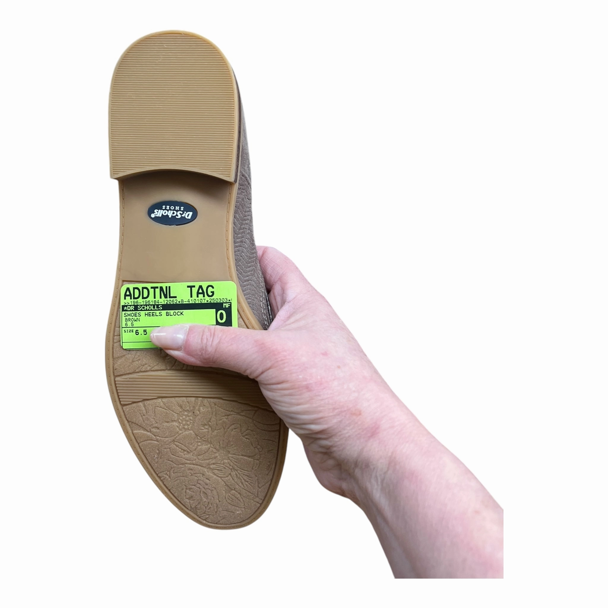 Shoes Heels Block By Dr Scholls In Brown, Size:6.5