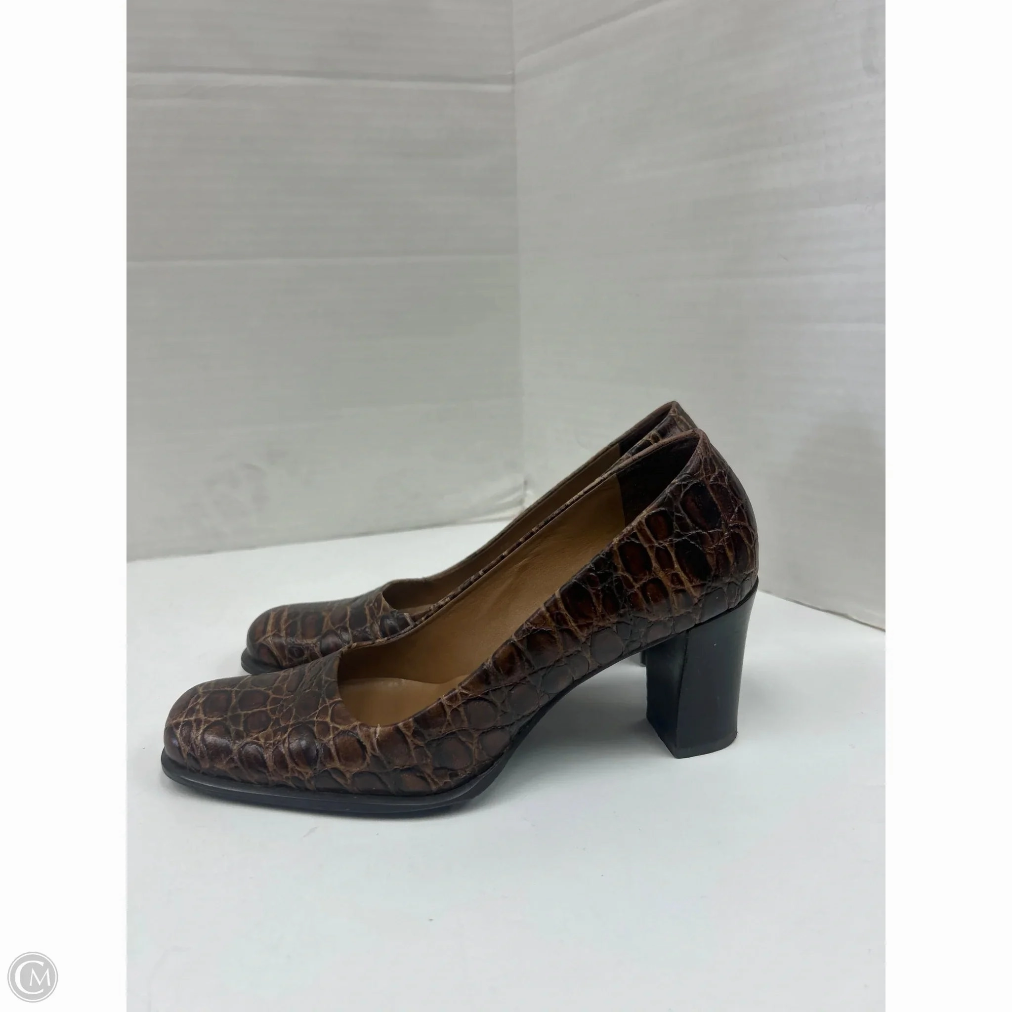 Shoes Heels Block By Franco Sarto In Brown, Size: 6