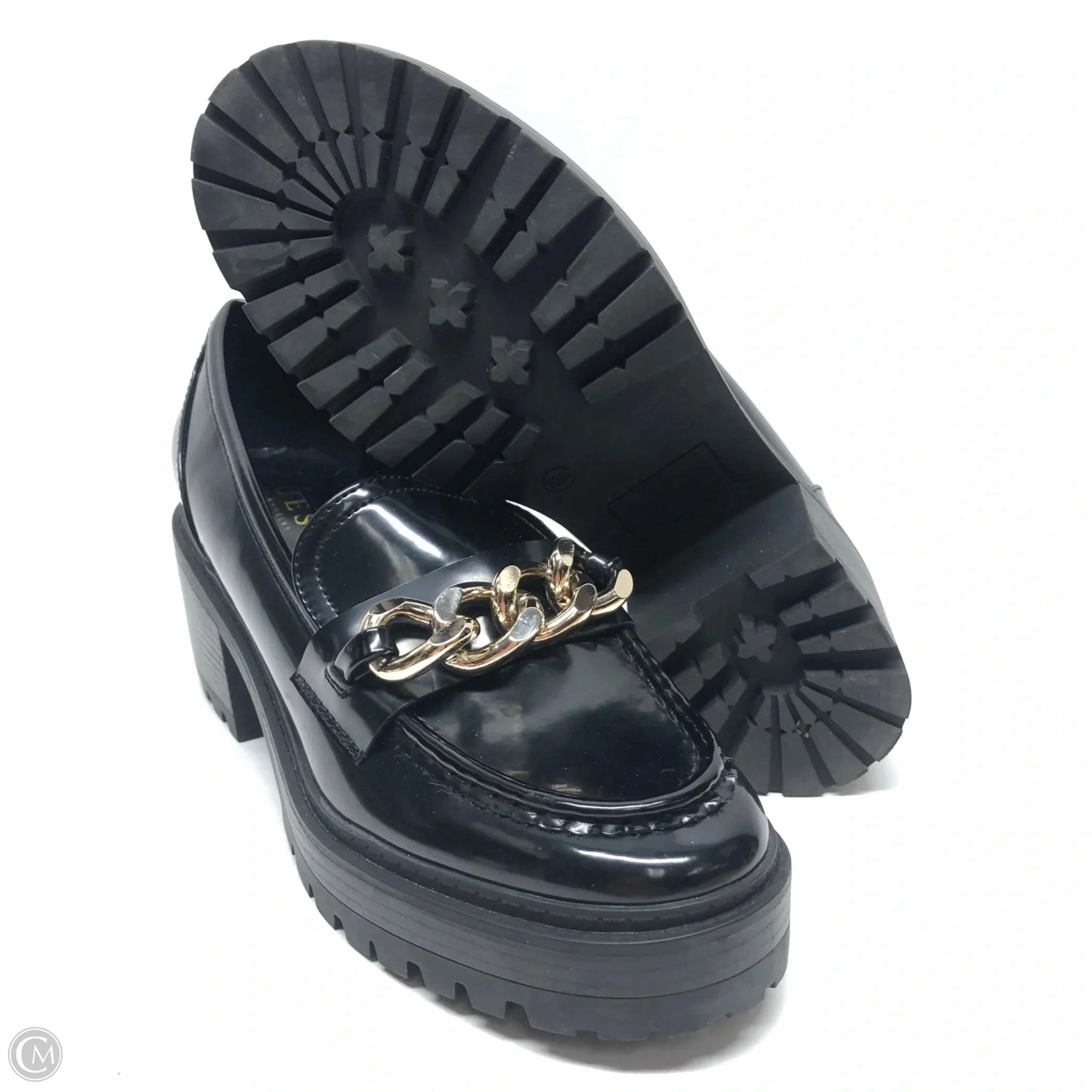 Shoes Heels Block By Guess In Black, Size: 10