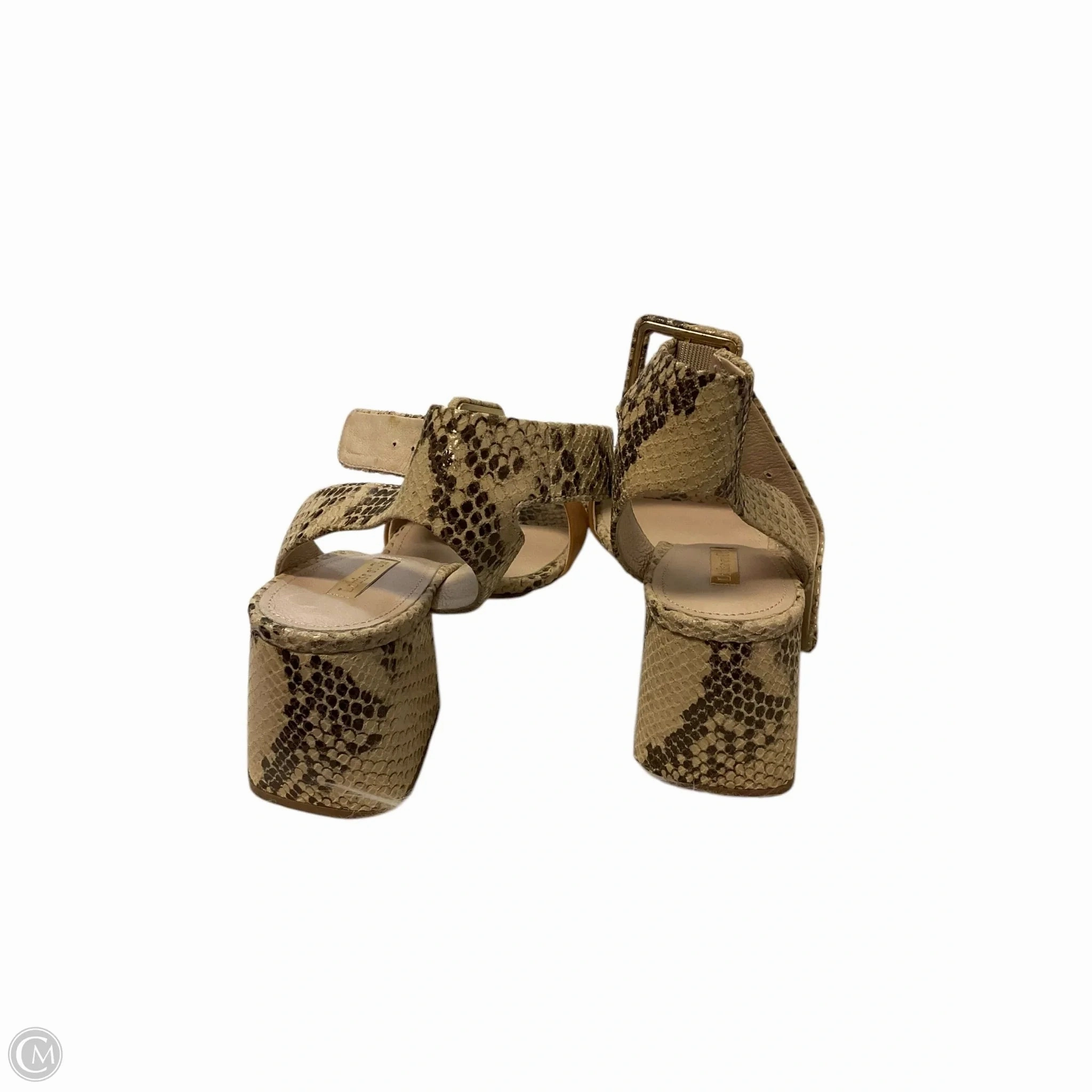 Shoes Heels Block By Louise Et Cie In Animal Print, Size: 8