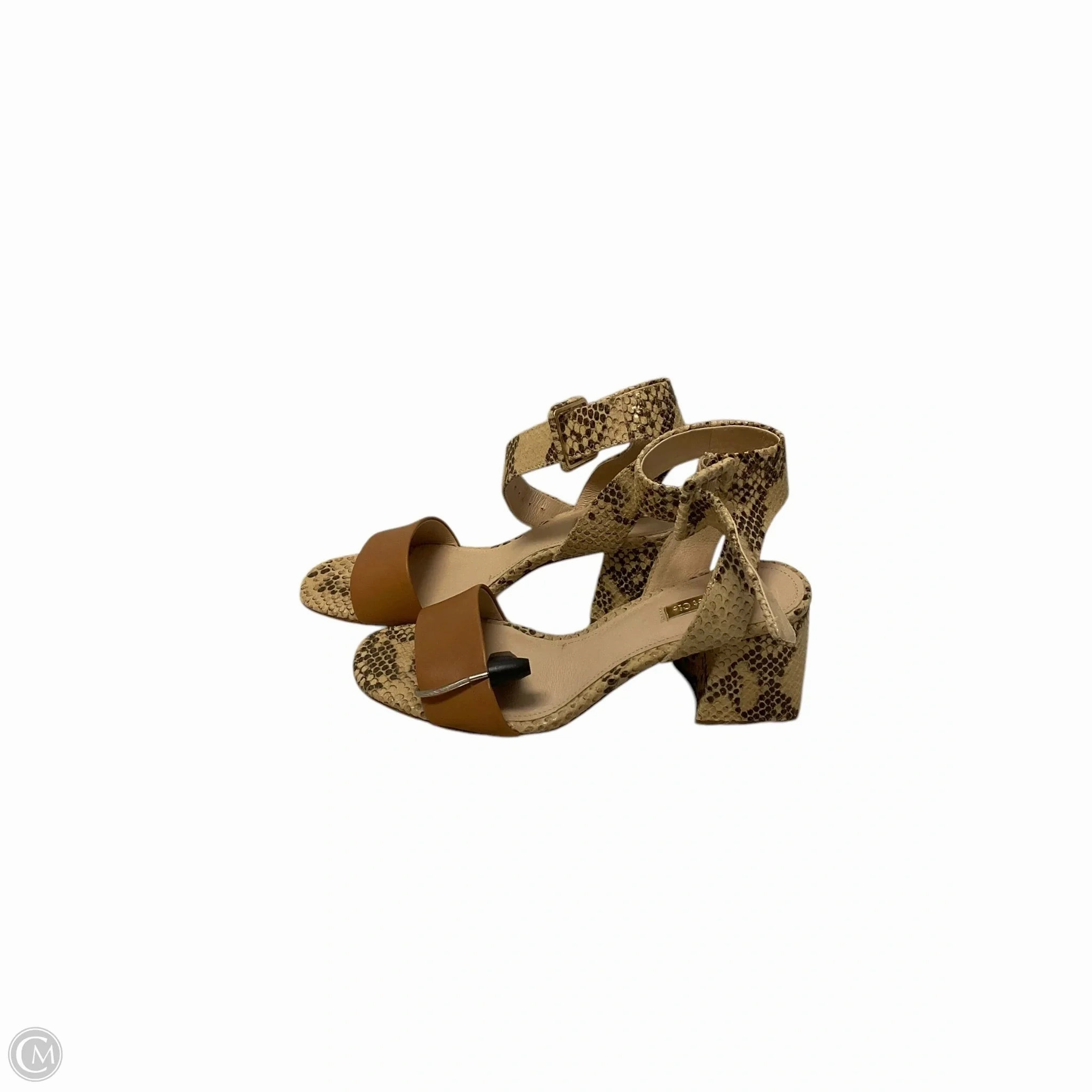 Shoes Heels Block By Louise Et Cie In Animal Print, Size: 8