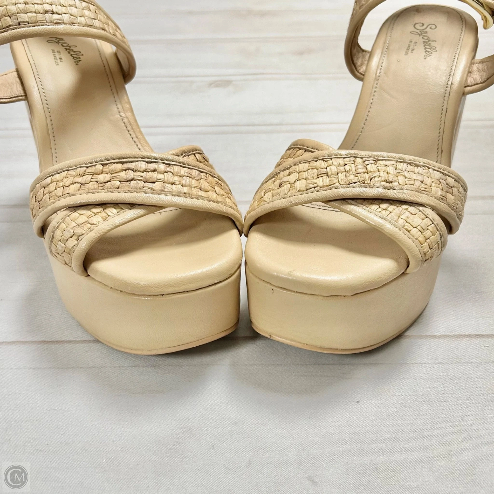 Shoes Heels Block By Seychelles In Tan, Size: 9