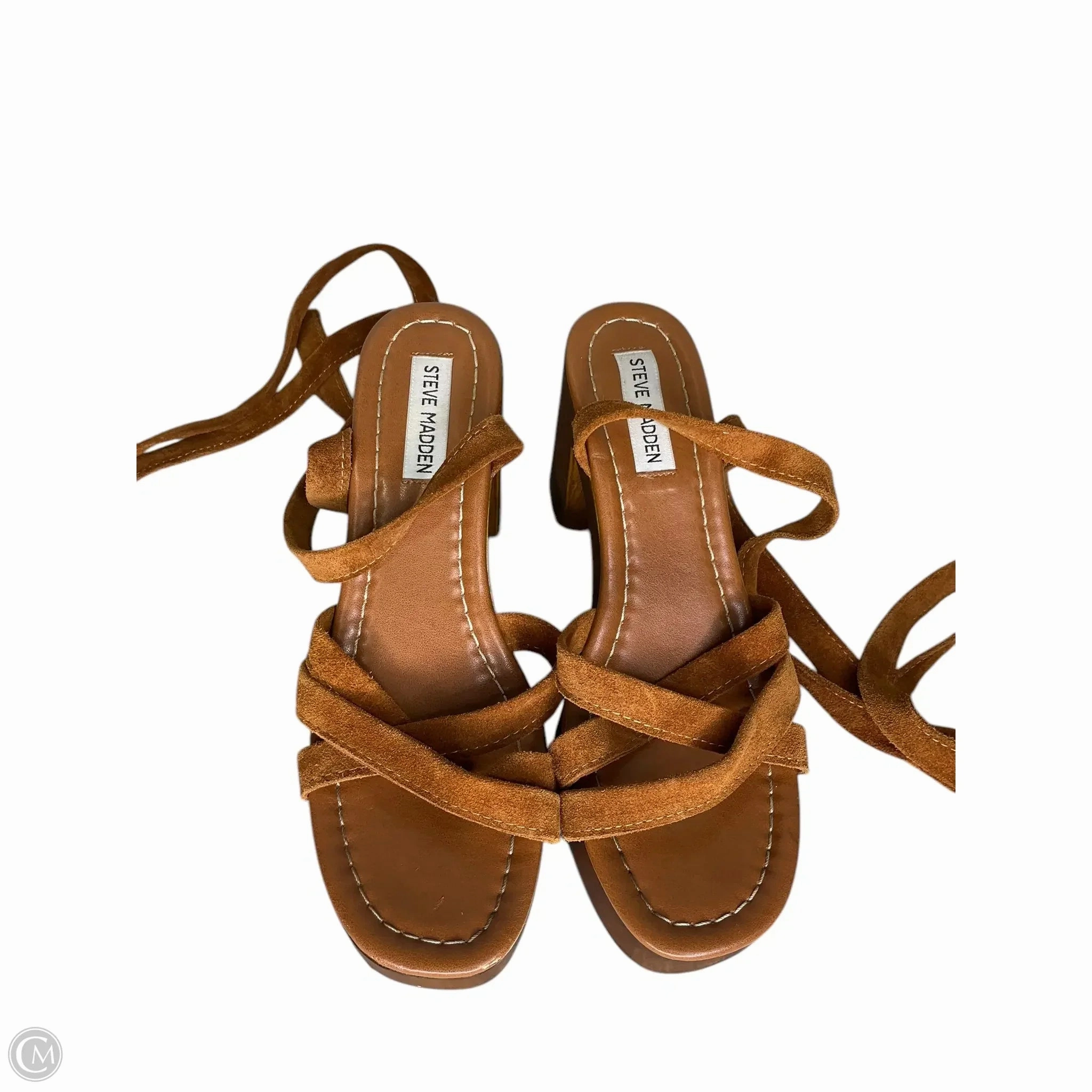 Shoes Heels Block By Steve Madden In Brown, Size: 9