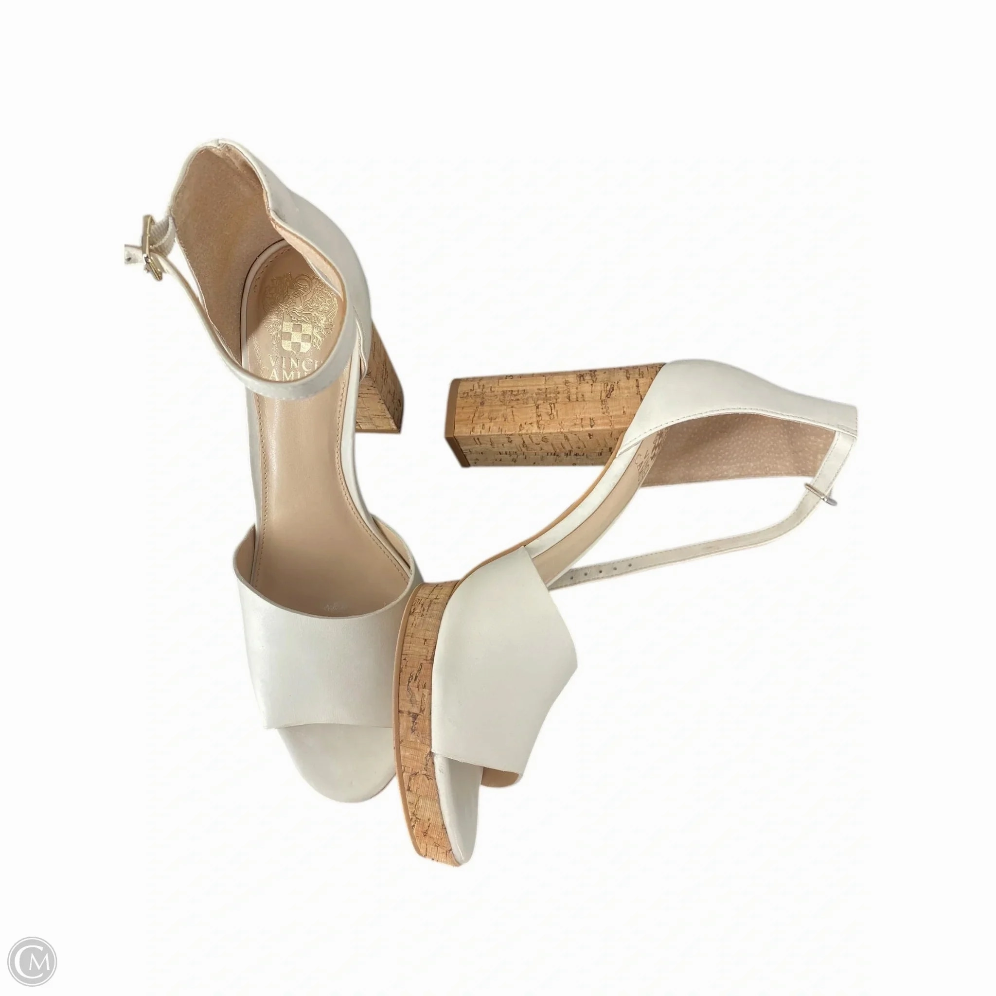 Shoes Heels Block By Vince Camuto In White, Size: 10