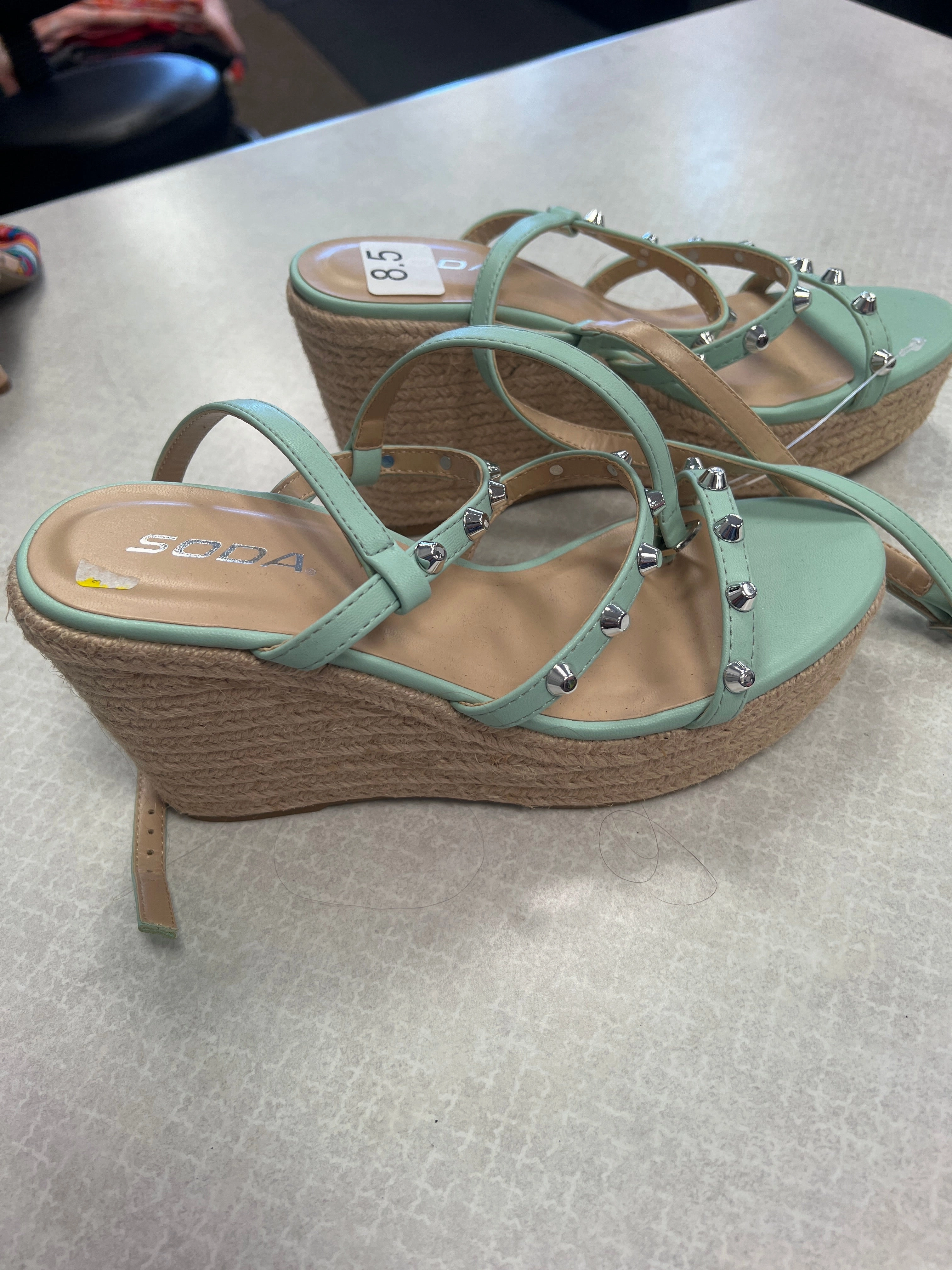 Shoes Heels Espadrille Wedge By Soda  Size: 8.5