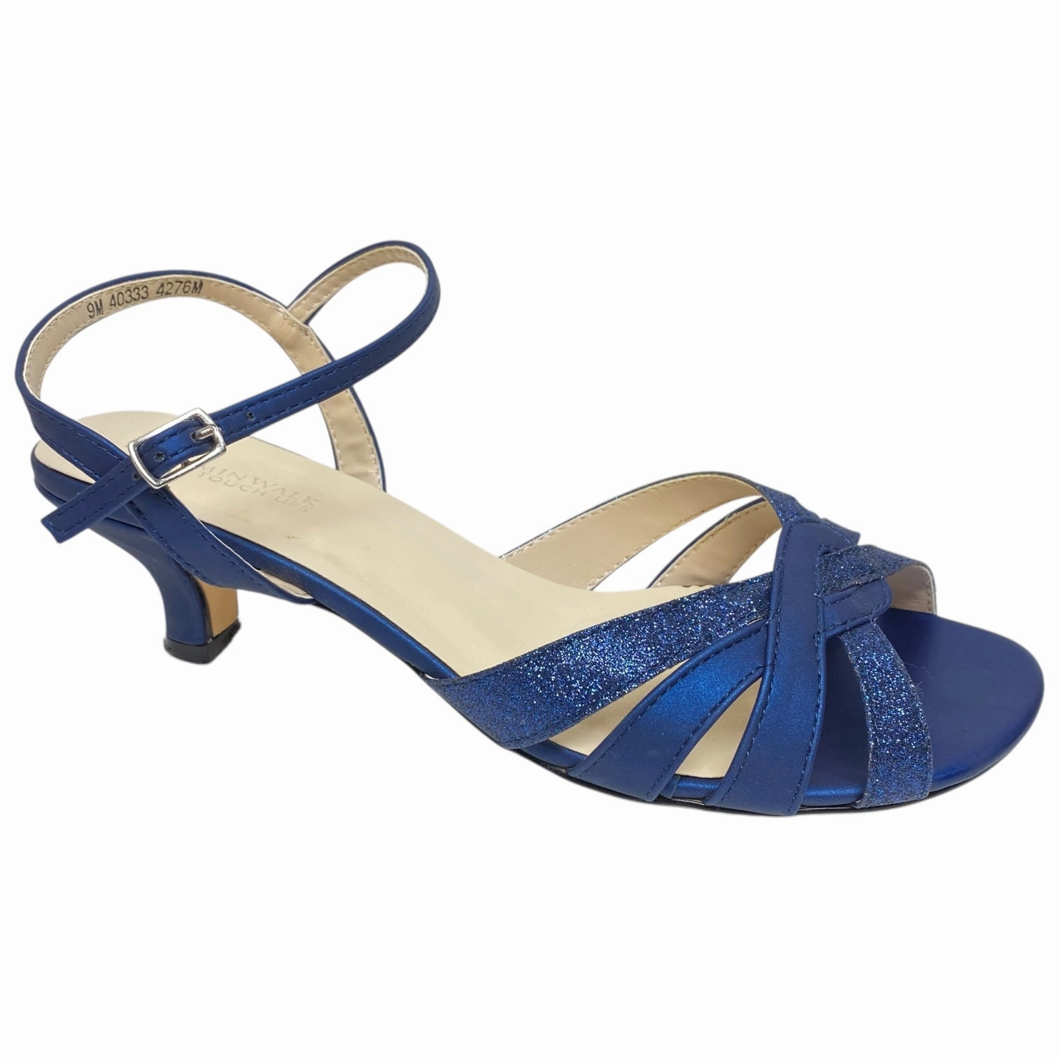 Shoes Heels Kitten By Benjamin walk In Navy, Size: 9