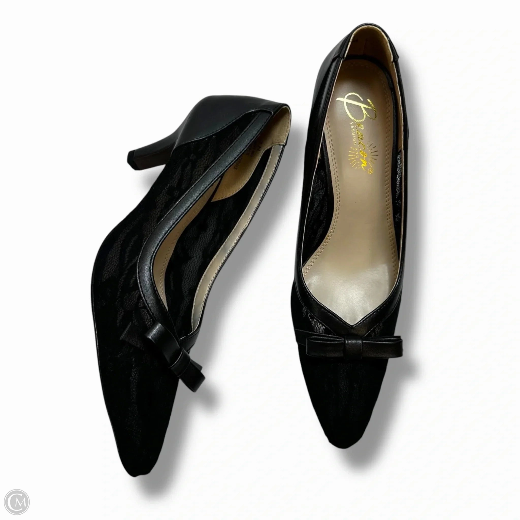 Shoes Heels Kitten By Clothes Mentor In Black, Size: 7