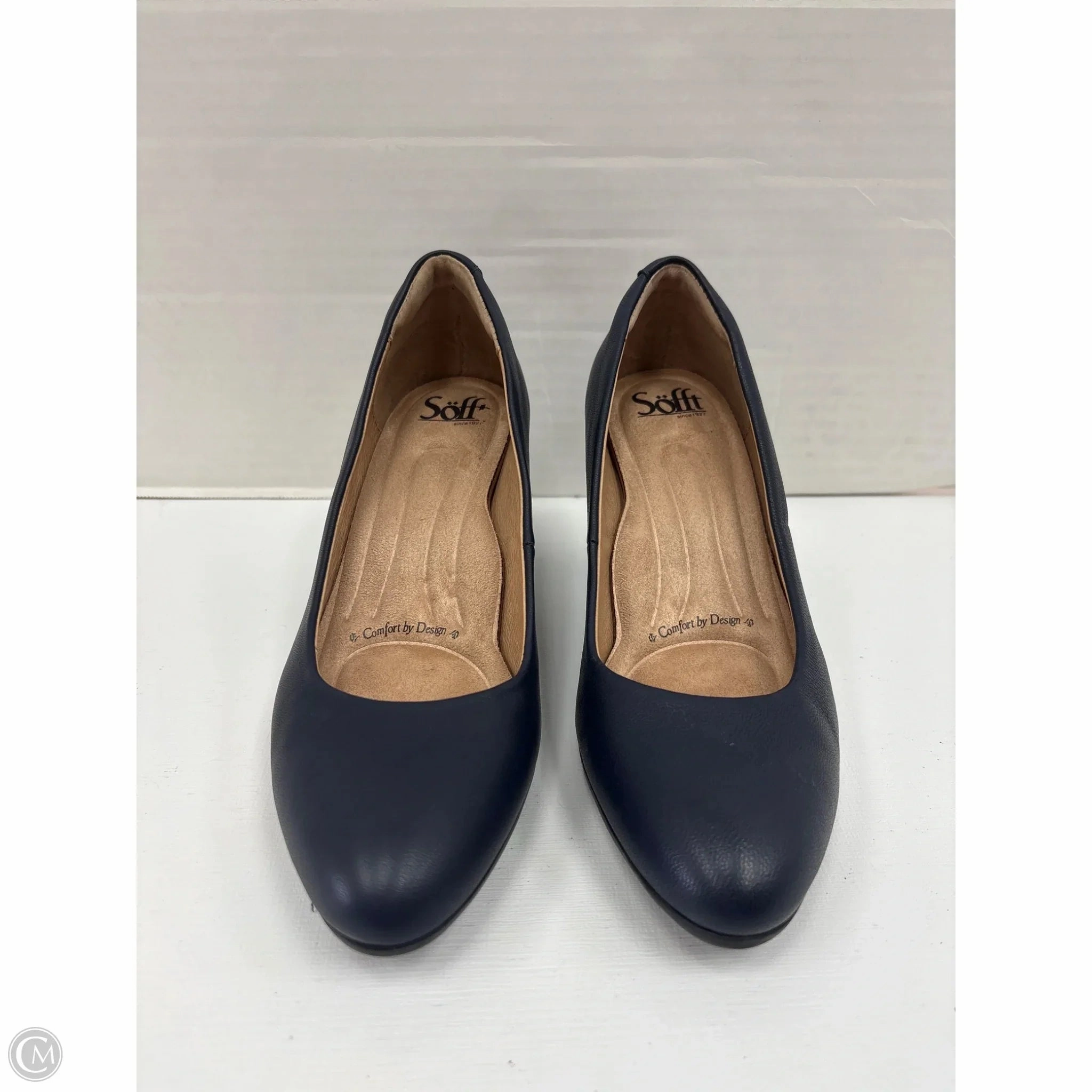 Shoes Heels Kitten By Sofft In Navy, Size: 6.5