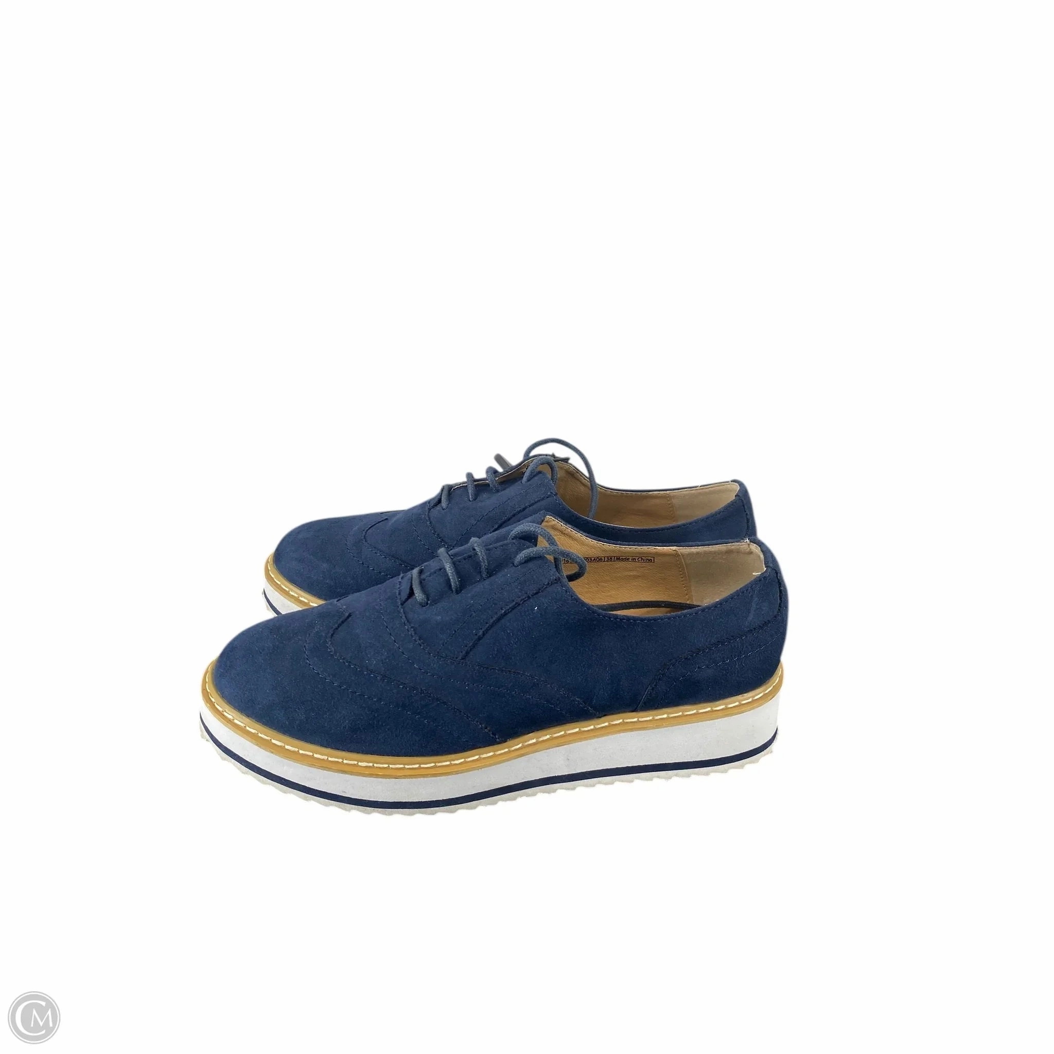 Shoes Heels Platform By Cmc In Navy, Size: 8.5
