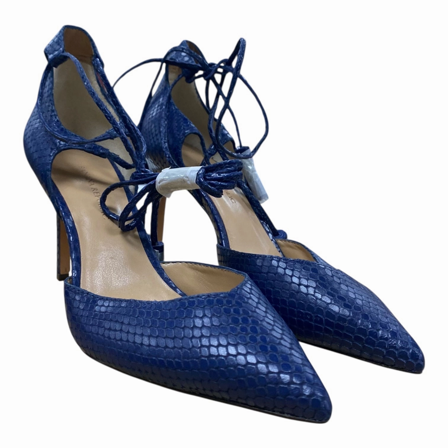 Shoes Heels Stiletto By Banana Republic In Blue, Size:7