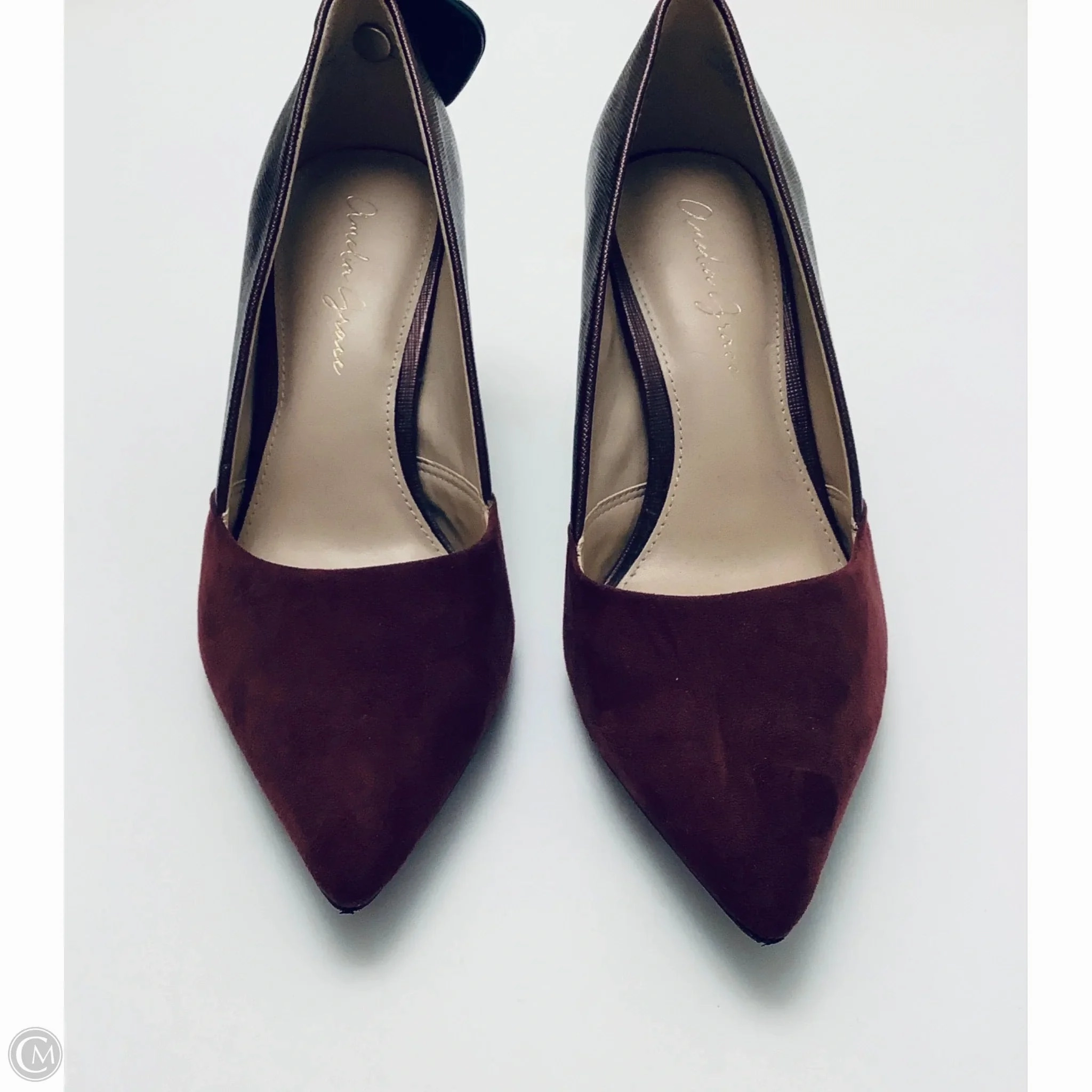Shoes Heels Stiletto By Clothes Mentor In Maroon, Size: 7